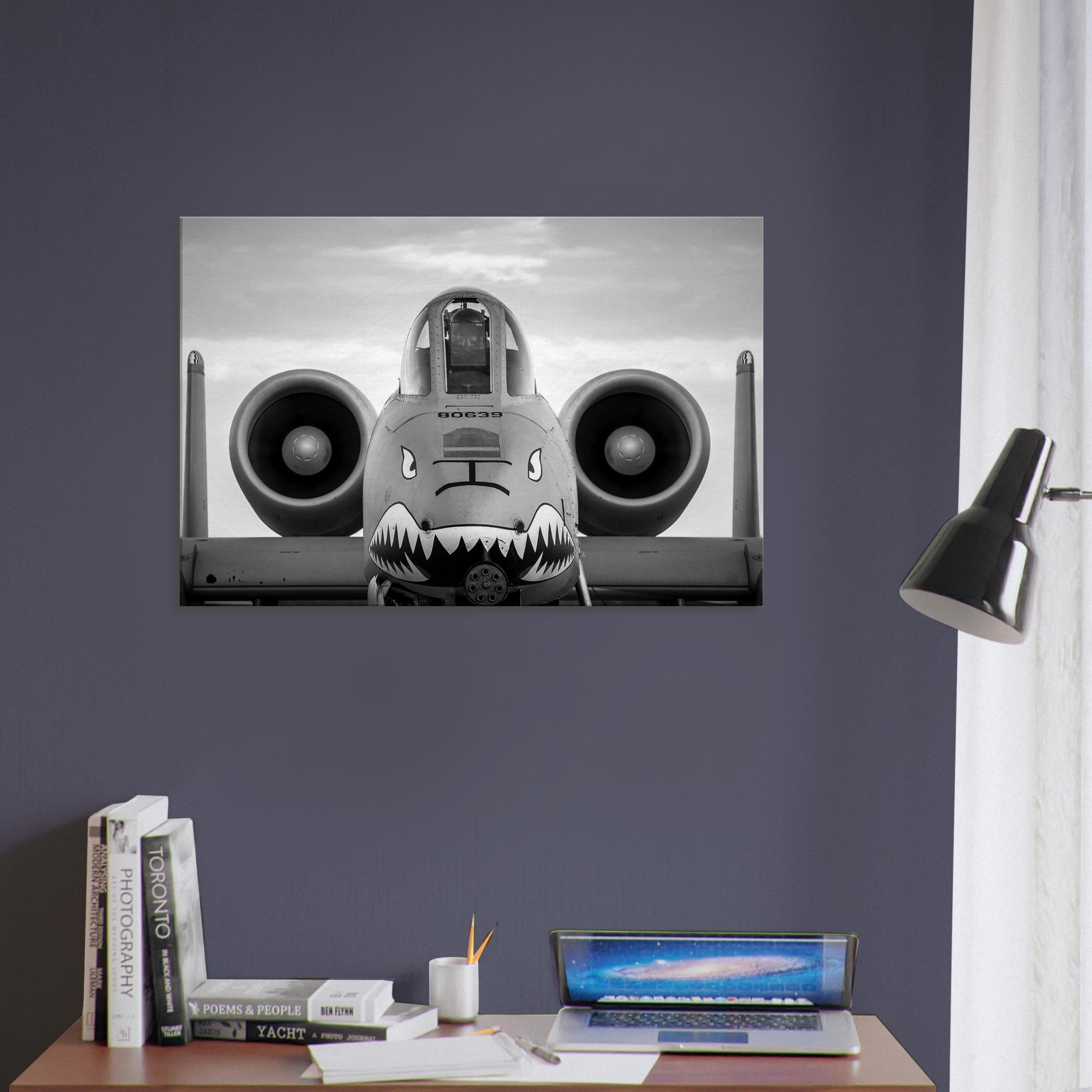 A-10 Up Close on Canvas - I Love a Hangar