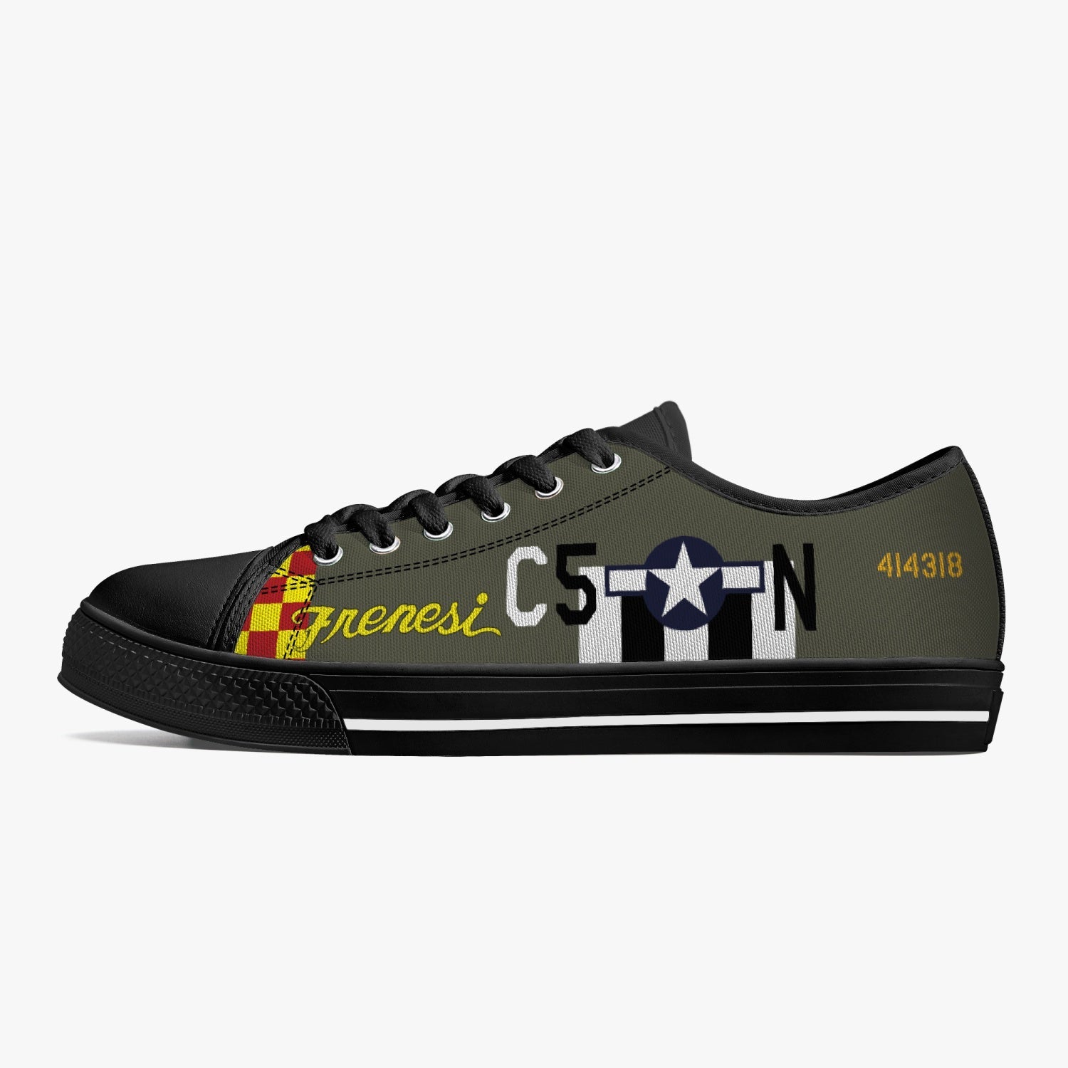 P-51 "Frenesi" Low Top Canvas Shoes - I Love a Hangar