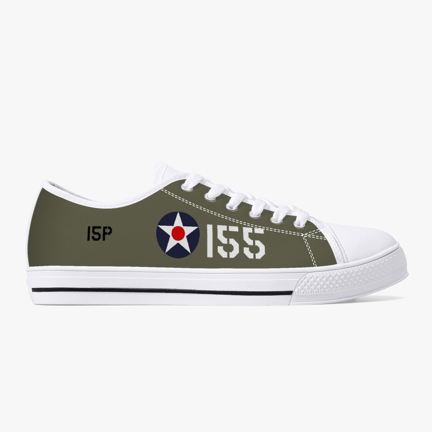 P-40 "#155" of 2LT Kenneth Taylor Low Top Canvas Shoes - I Love a Hangar