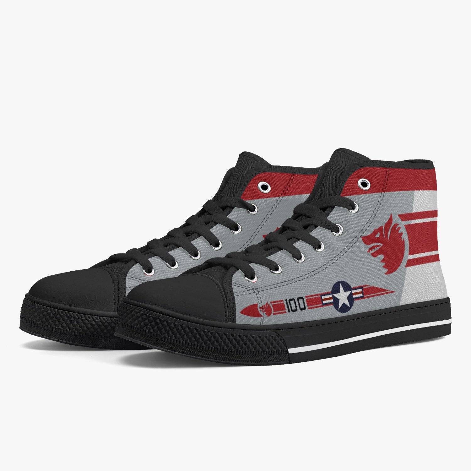 VF-1 "Wolfpack" High Top Canvas Shoes - I Love a Hangar