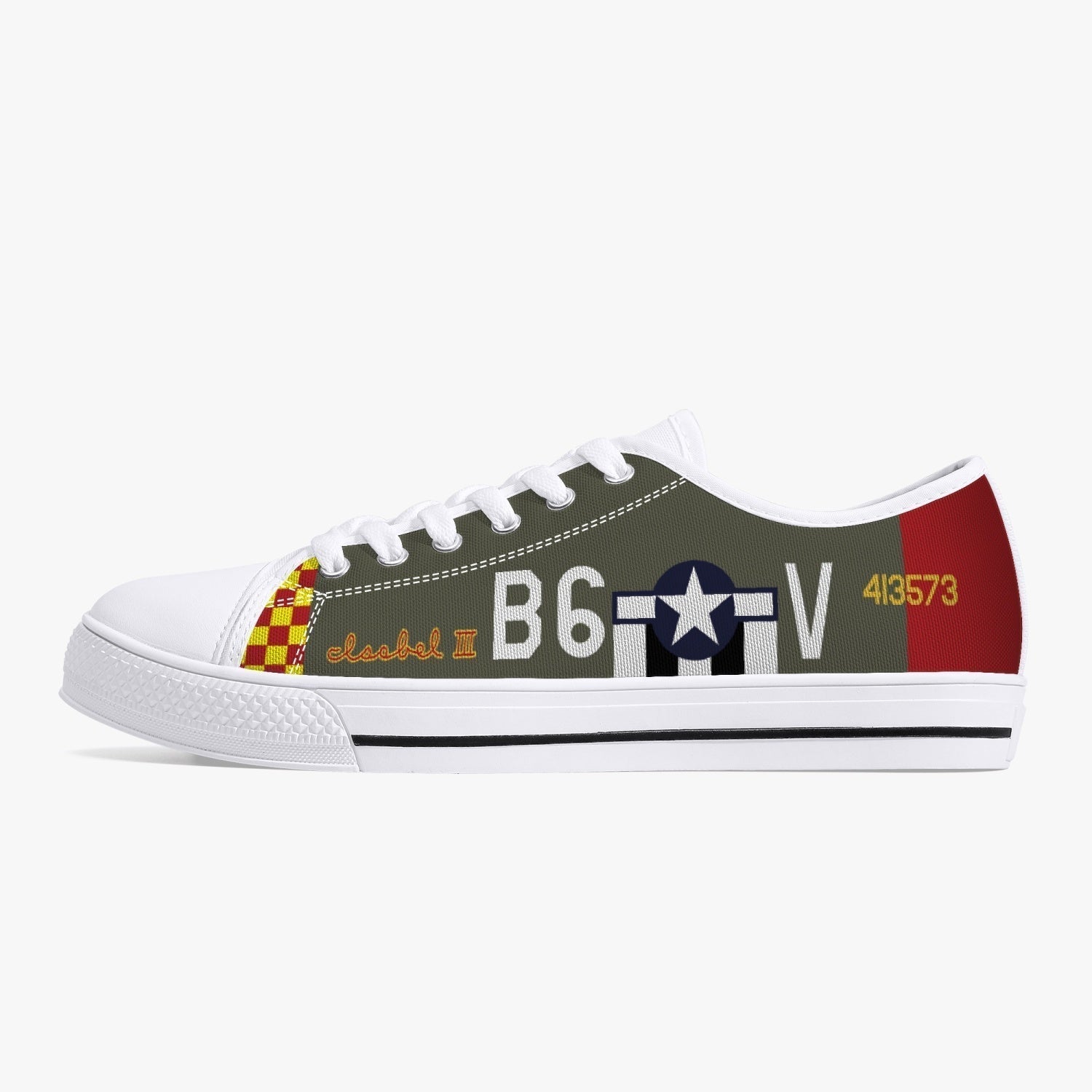 P-51 "Isabel III" Low Top Canvas Shoes - I Love a Hangar