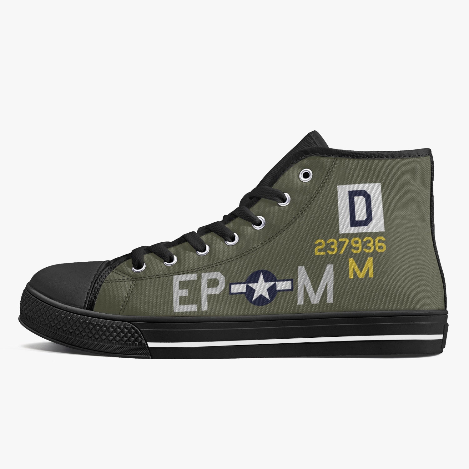 B-17 "EP-M" (237936) High Top Canvas Shoes - I Love a Hangar