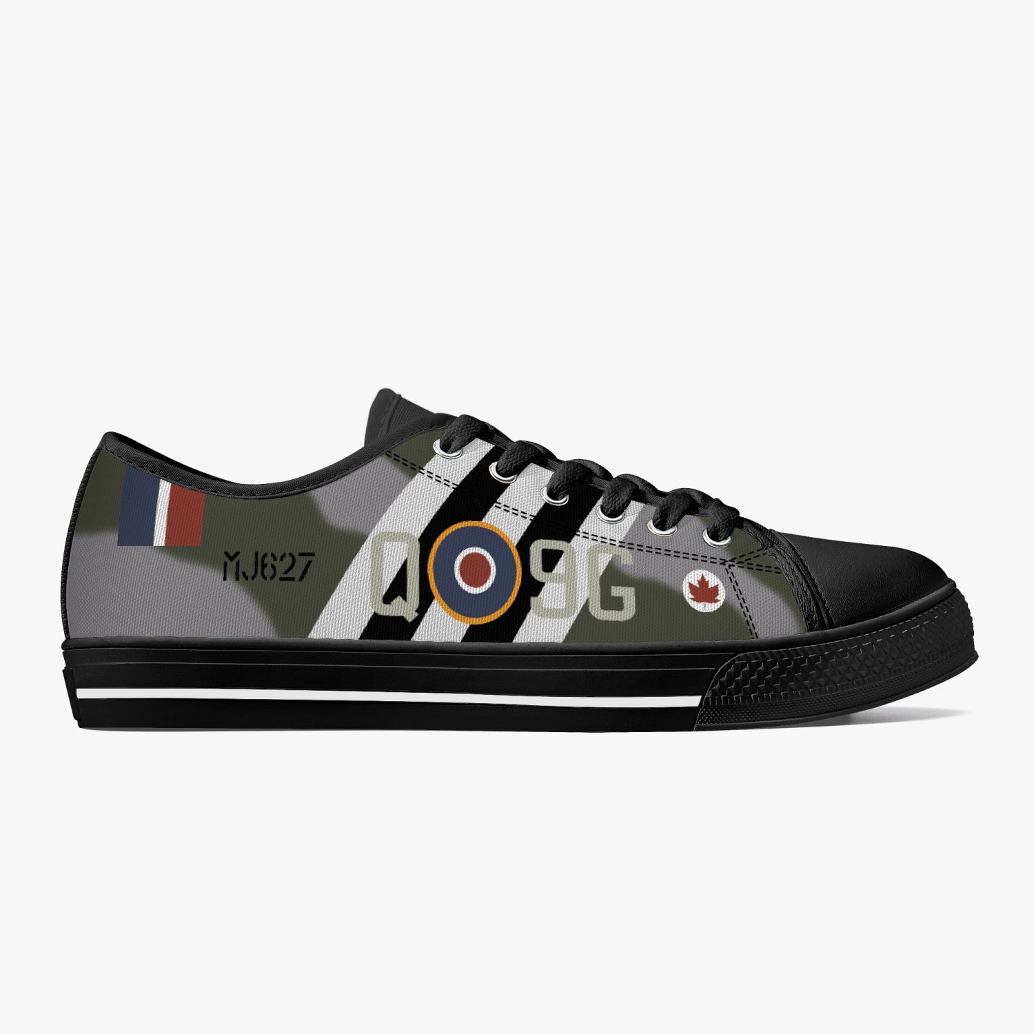 Spitfire "9G-Q" Low Top Canvas Shoes - I Love a Hangar