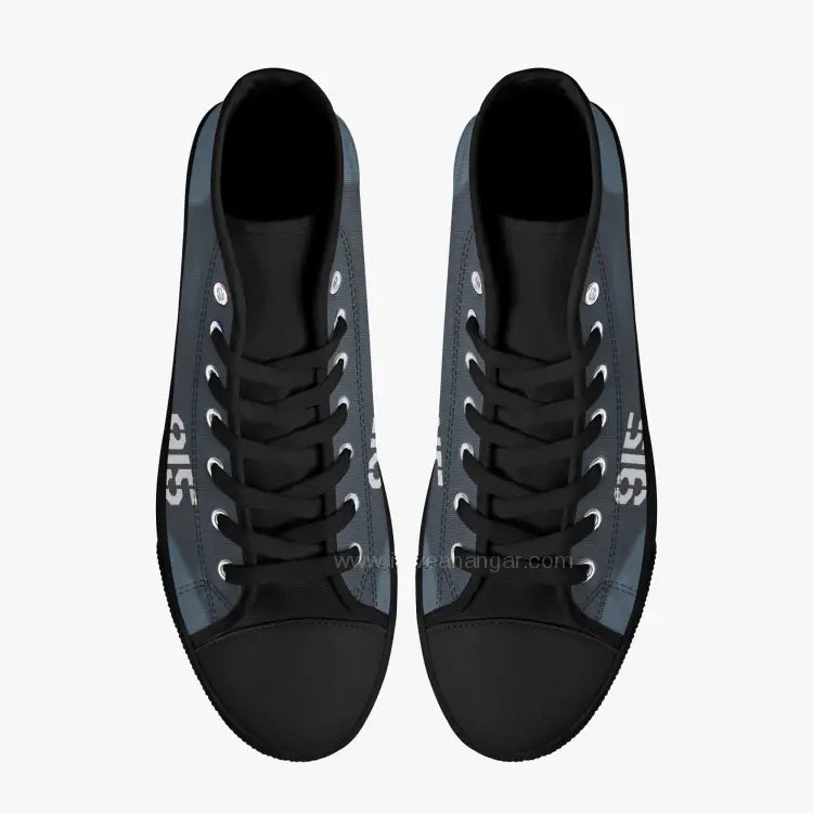 F4U Corsair #915 High Top Canvas Shoes - I Love a Hangar