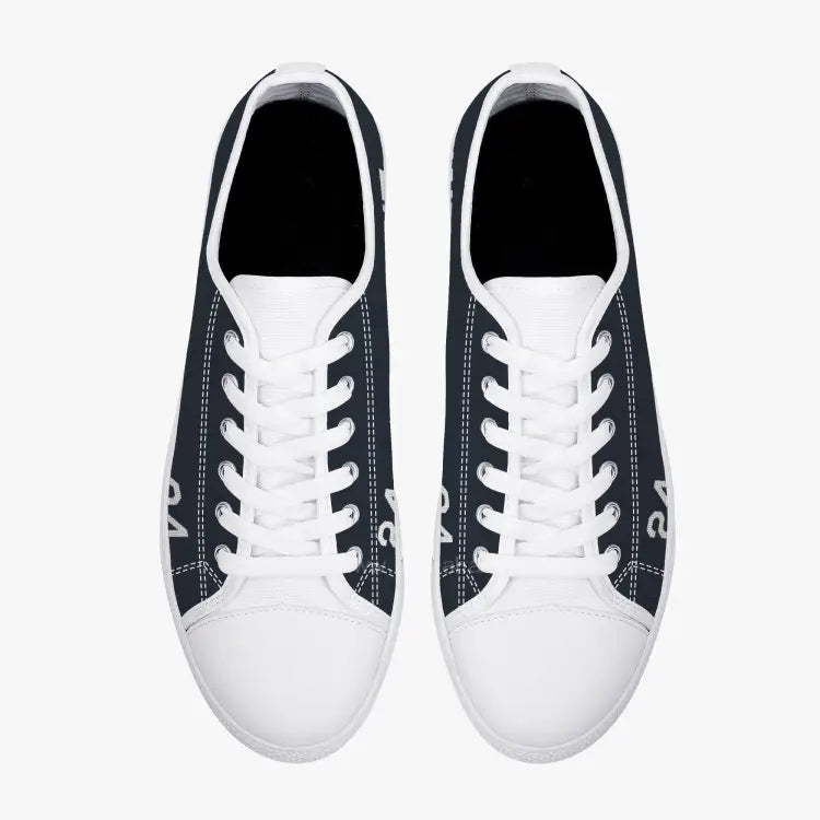 F4U "White 24" Low Top Canvas Shoes - I Love a Hangar