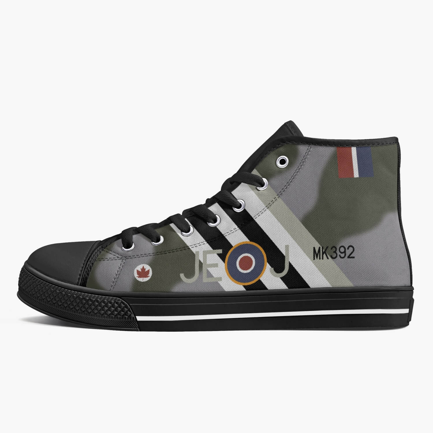 Spitfire "JE-J" (MK392) High Top Canvas Shoes - I Love a Hangar