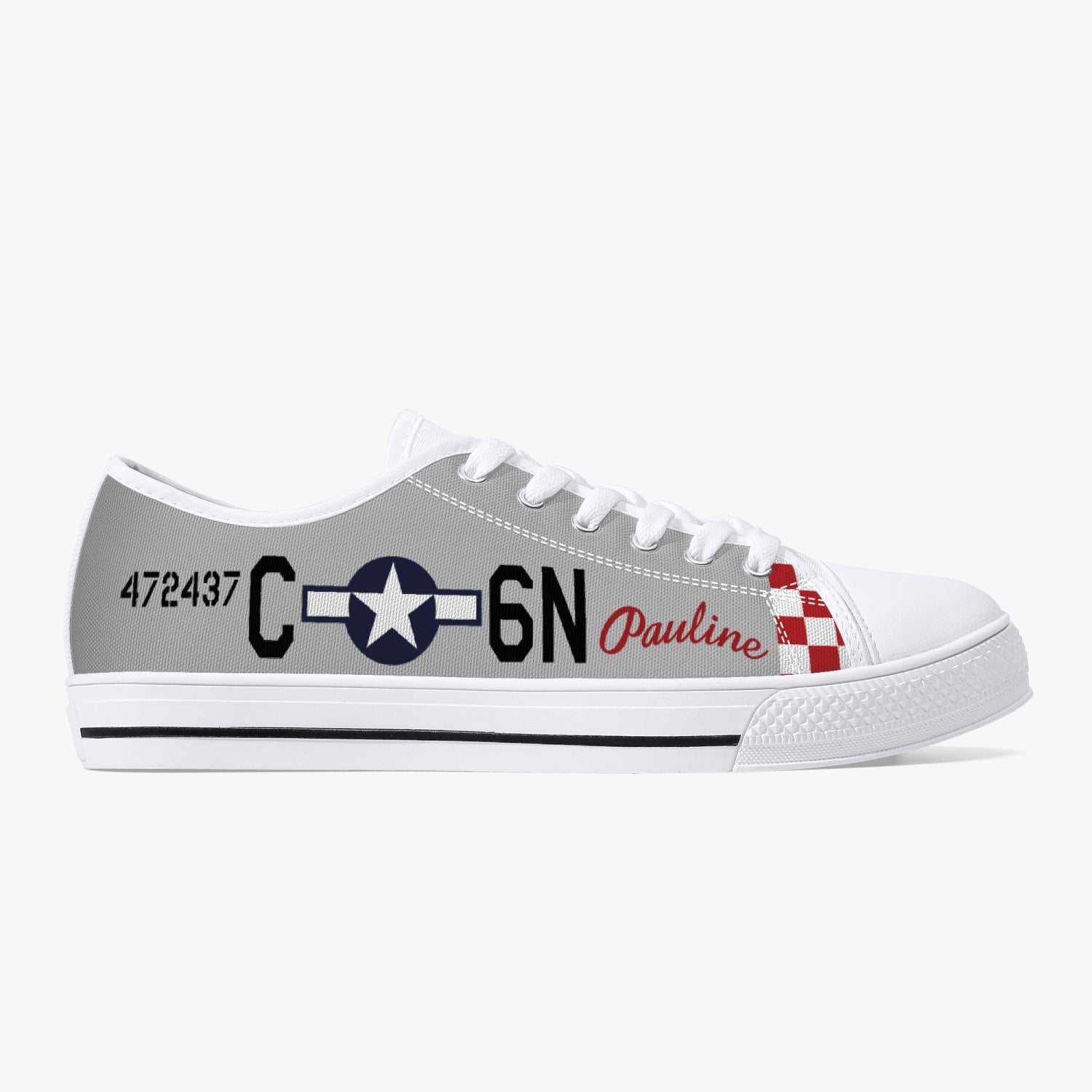 P-51 "Pauline" Low Top Canvas Shoes - I Love a Hangar