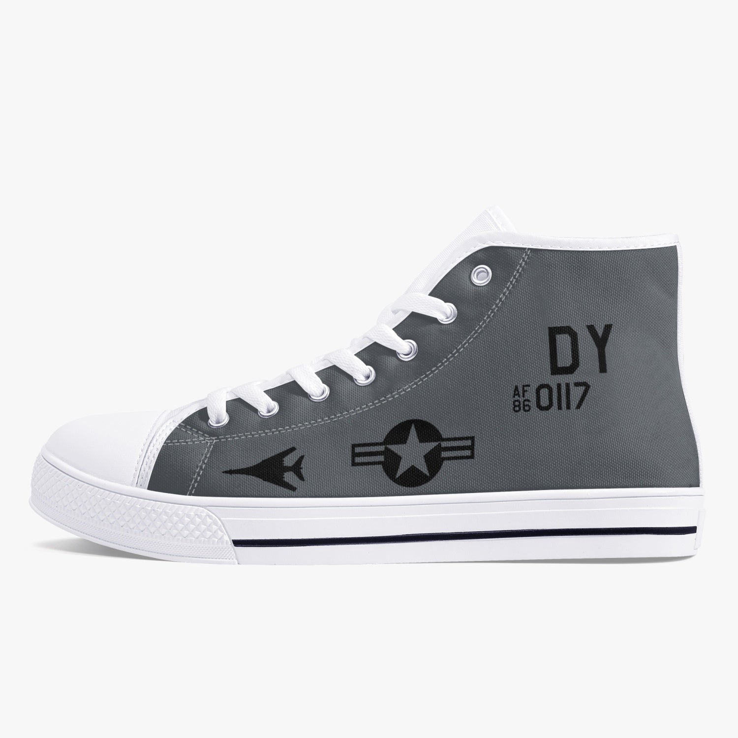 B-1 Lancer (86-0117) High Top Canvas Shoes - I Love a Hangar