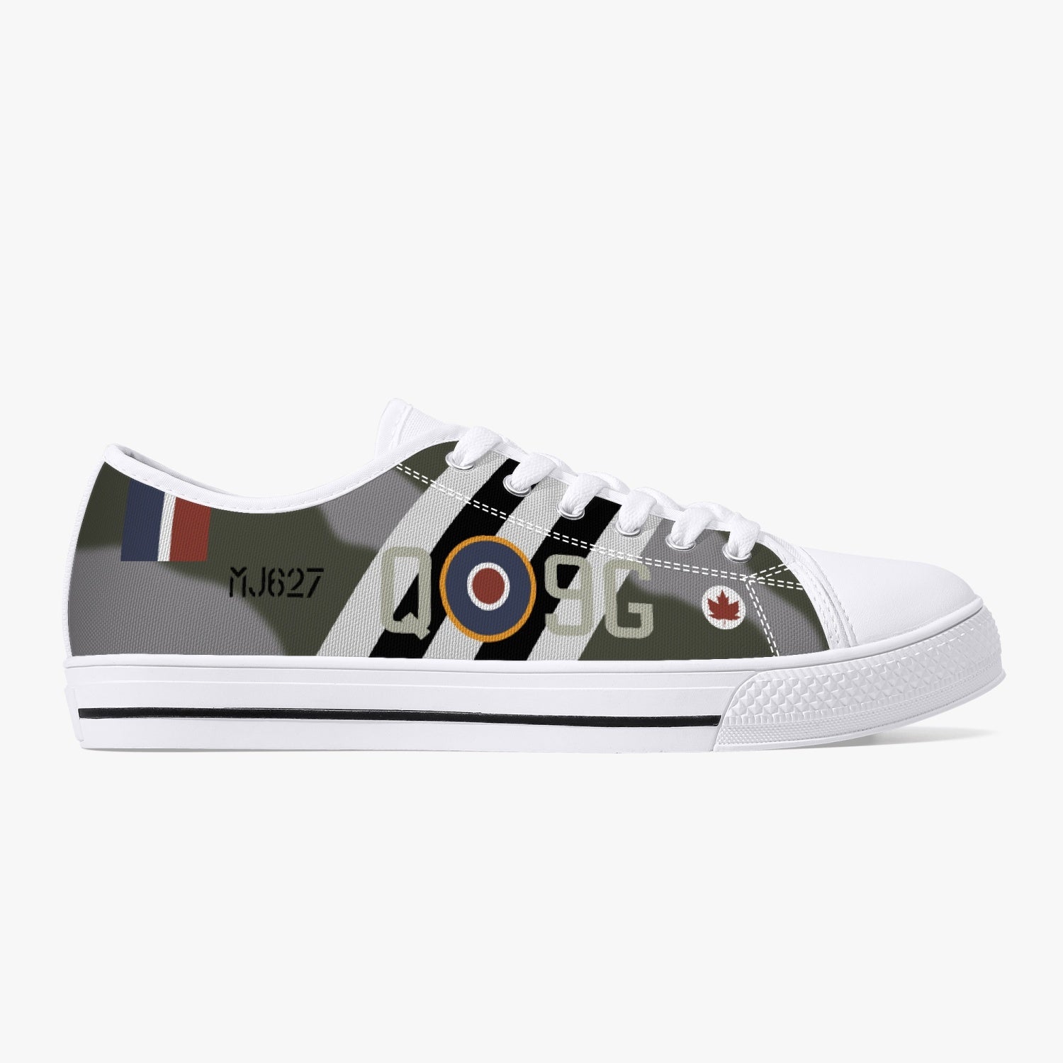 Spitfire "9G-Q" Low Top Canvas Shoes - I Love a Hangar
