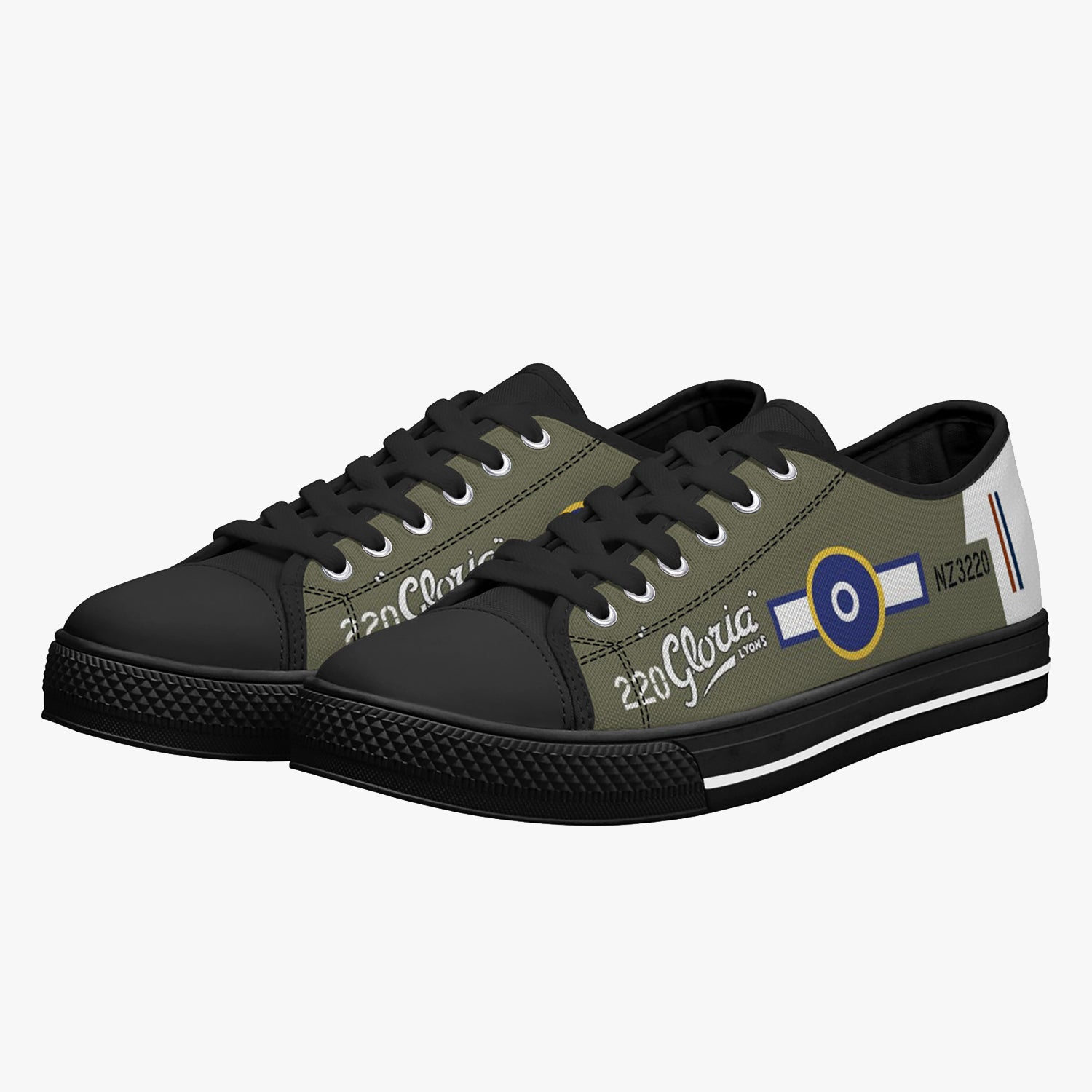 P-40 "Gloria Lyons" Low Top Canvas Shoes - I Love a Hangar