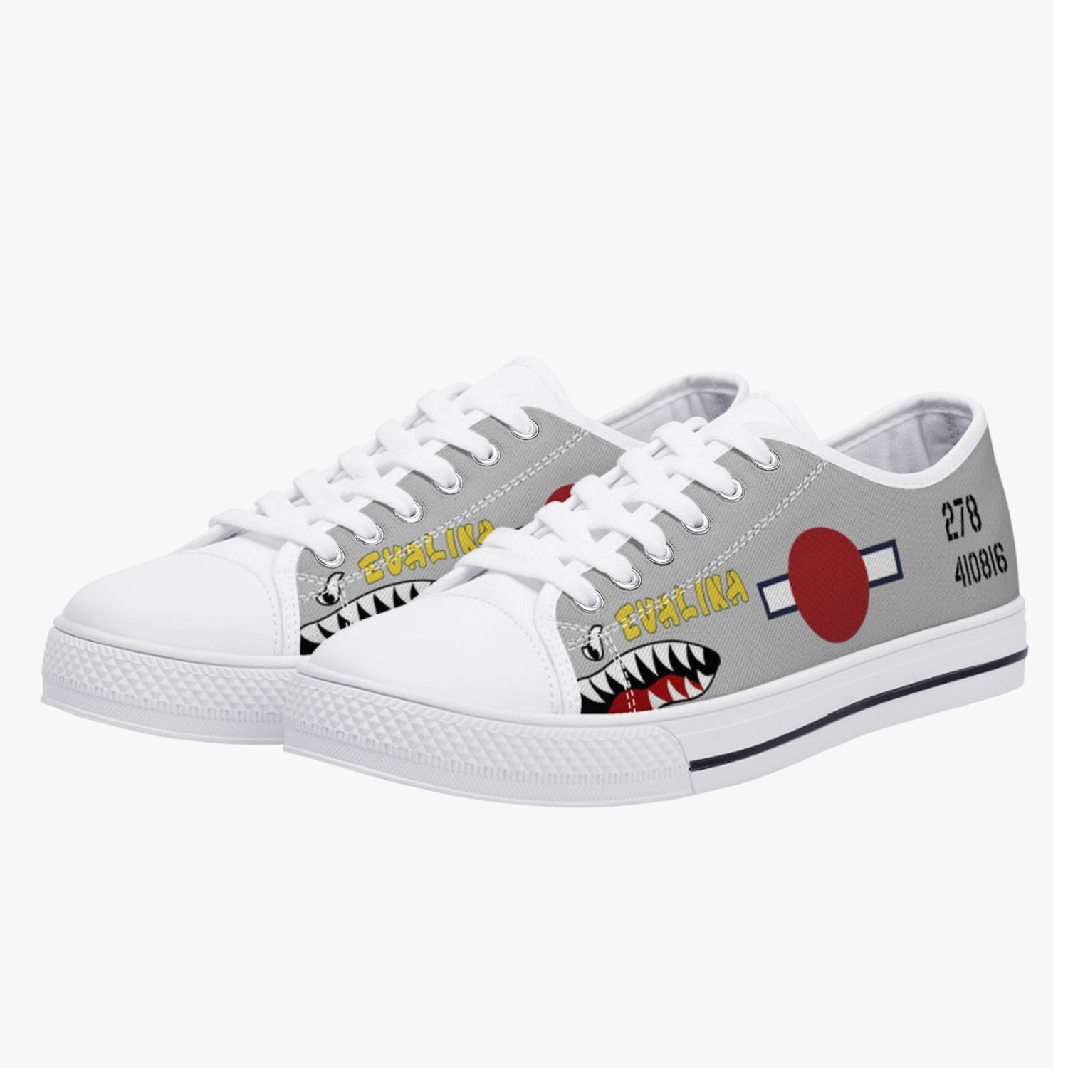 P-51 "Evalina" Low Top Canvas Shoes - I Love a Hangar