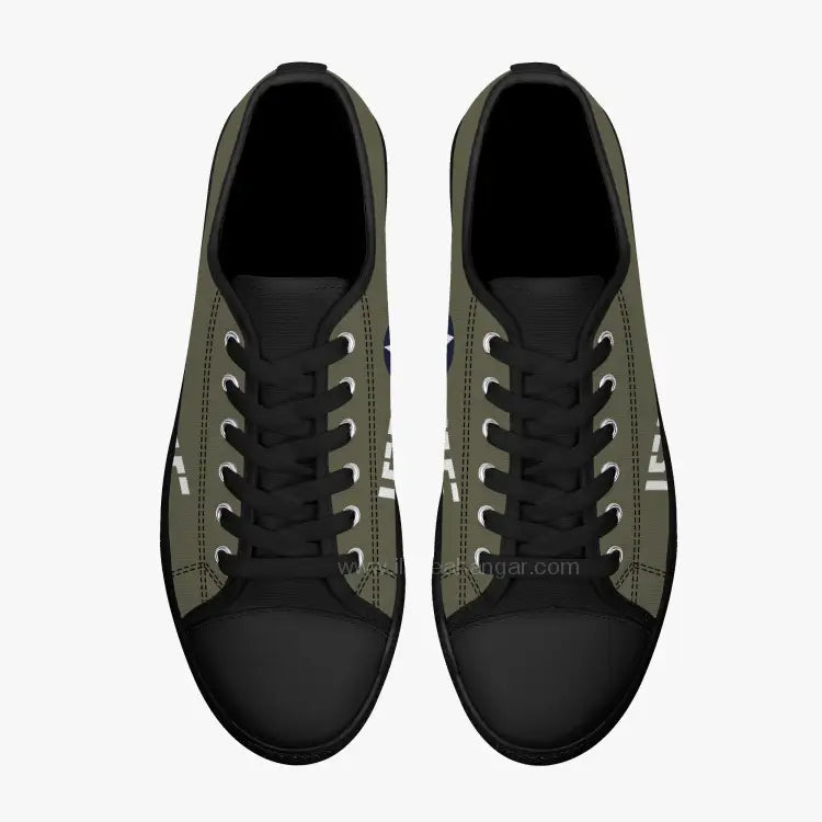 P-40 "#155" of 2LT Kenneth Taylor Low Top Canvas Shoes - I Love a Hangar