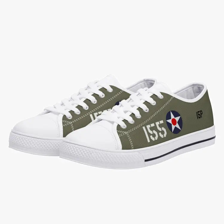 P-40 "#155" of 2LT Kenneth Taylor Low Top Canvas Shoes - I Love a Hangar