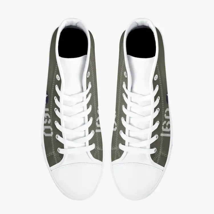 P-40 "#160" of 2LT George Welch High Top Canvas Shoes - I Love a Hangar