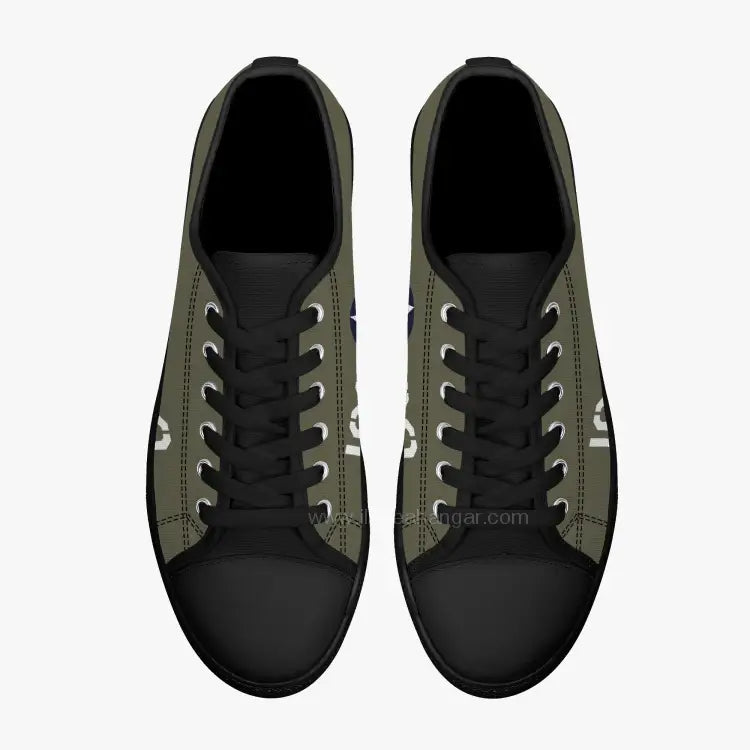 P-40 "#160" of 2LT George Welch Low Top Canvas Shoes - I Love a Hangar