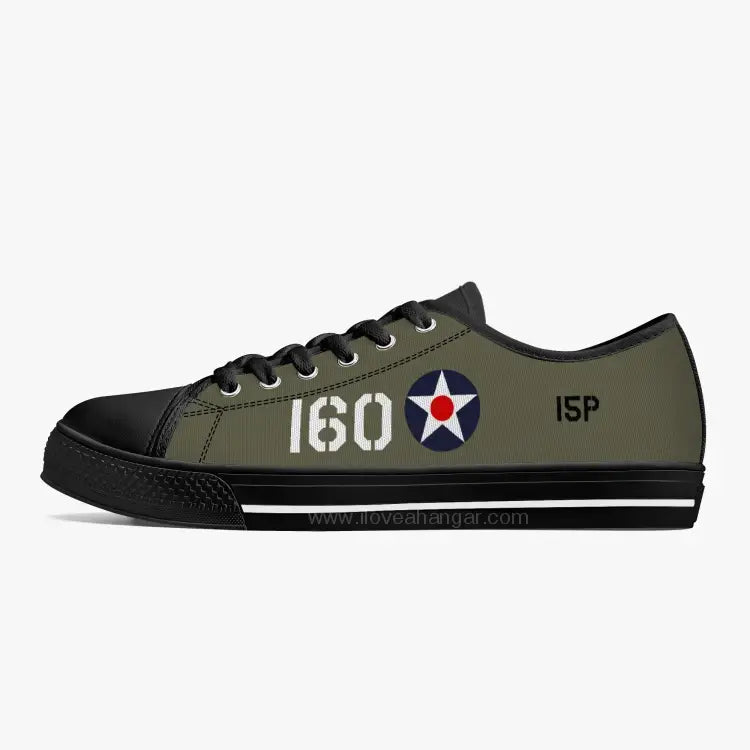 P-40 "#160" of 2LT George Welch Low Top Canvas Shoes - I Love a Hangar