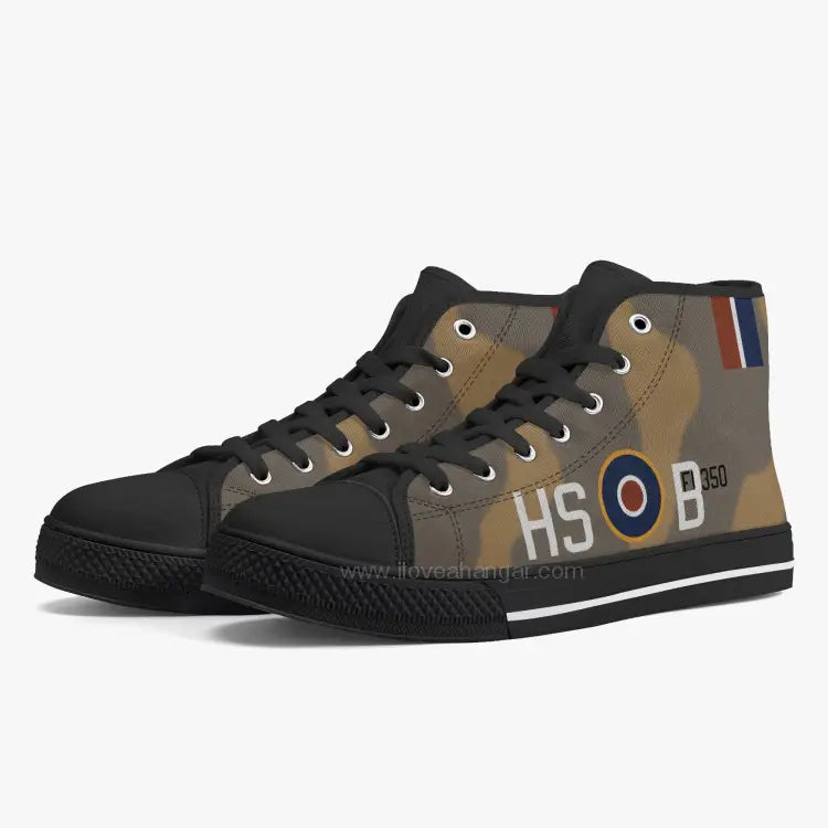 P-40 "HS-B" High Top Canvas Shoes - I Love a Hangar