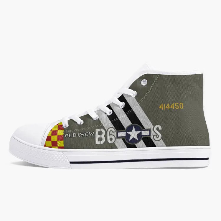 P-51 "Old Crow" High Top Canvas Shoes - I Love a Hangar