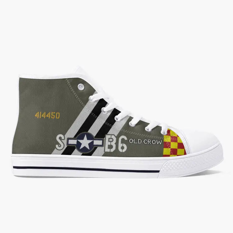P-51 "Old Crow" High Top Canvas Shoes - I Love a Hangar