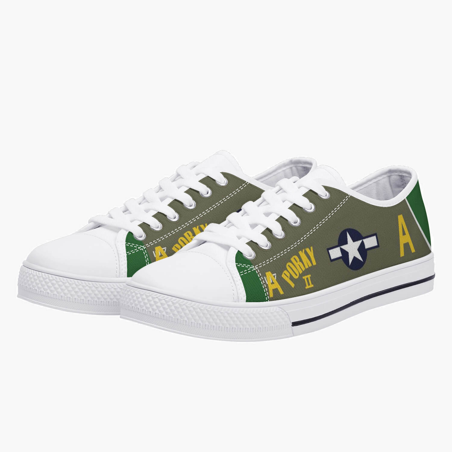 P-38 "Porky II" Low Top Canvas Shoes - I Love a Hangar