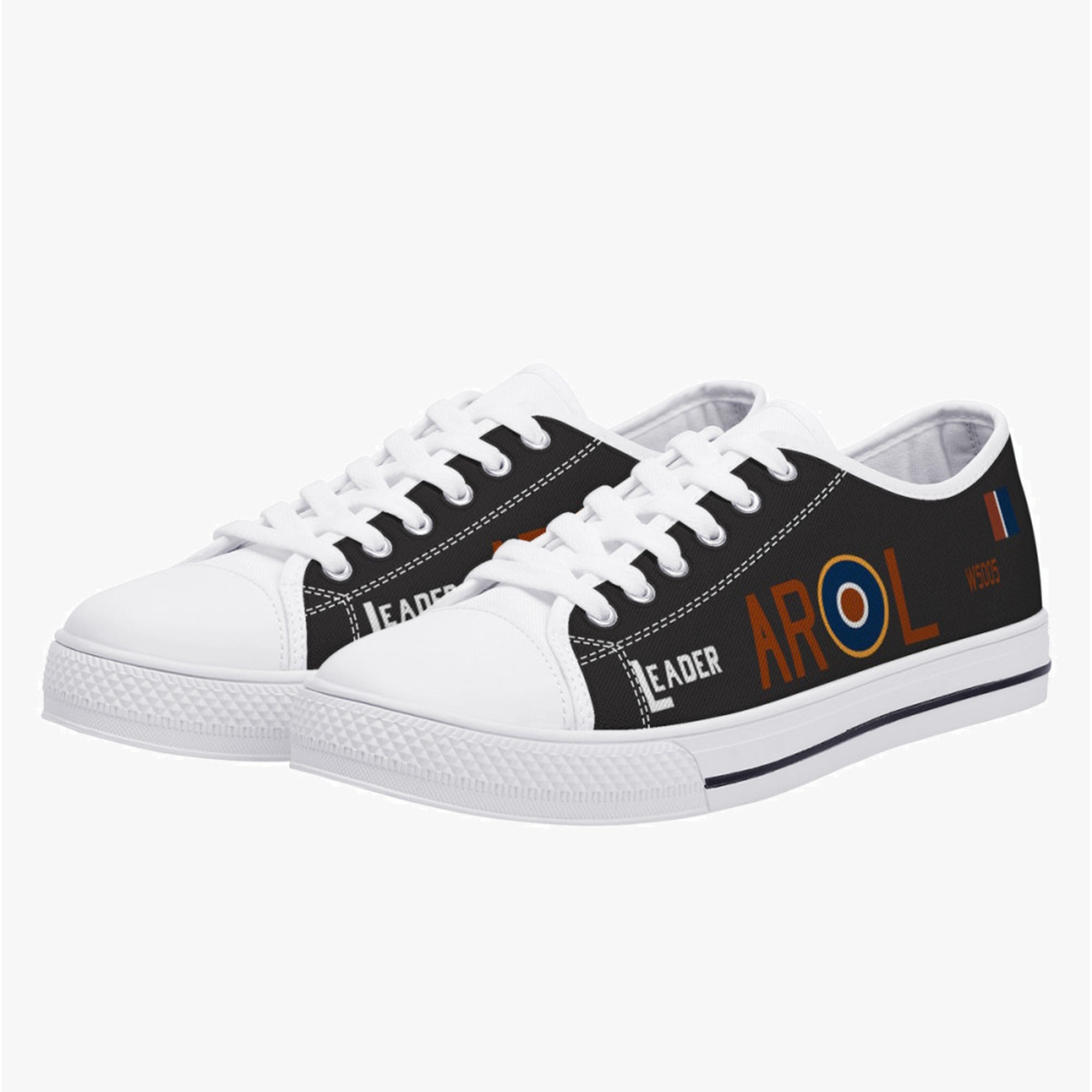Lancaster "L for Leader" Low Top Canvas Shoes (Black) - I Love a Hangar
