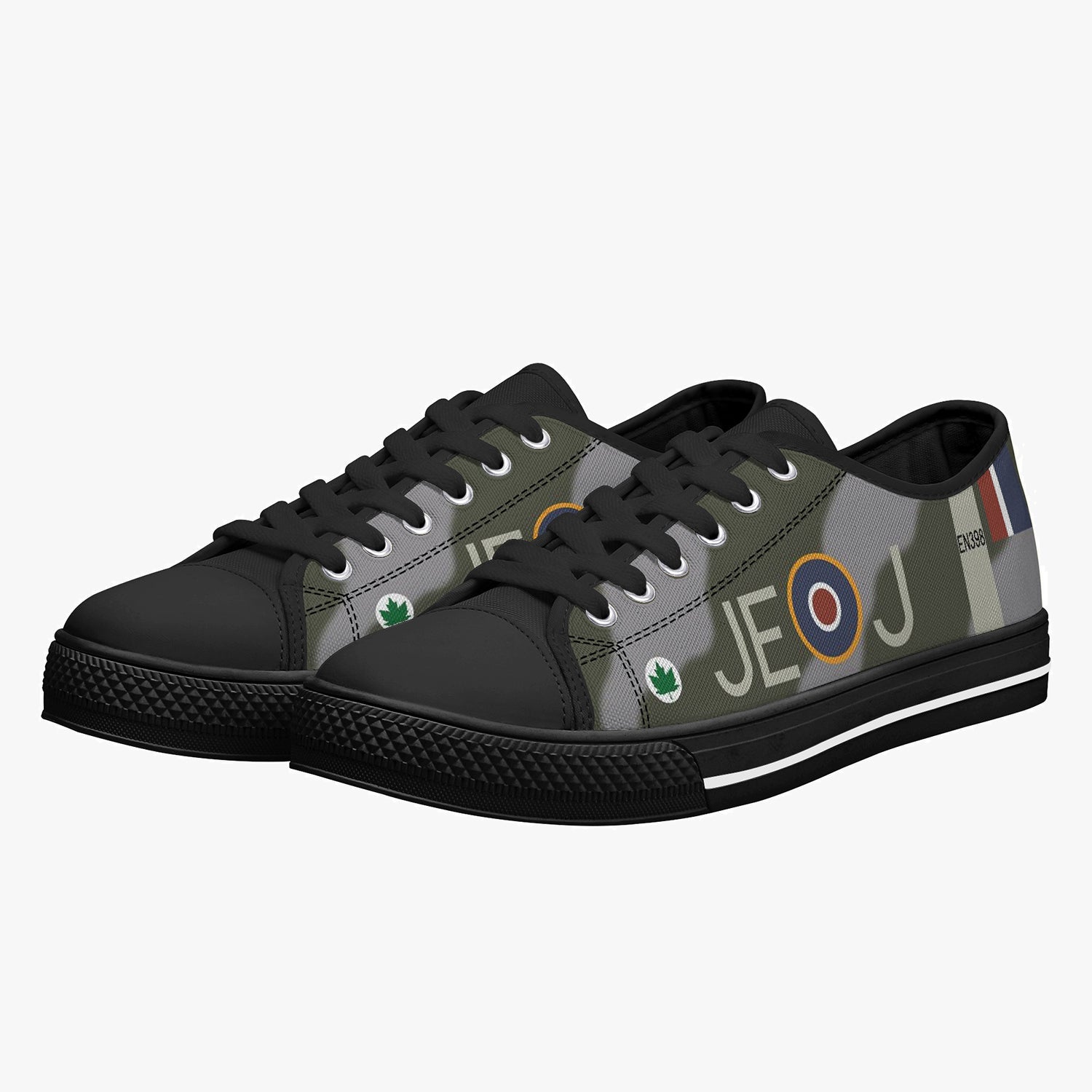 Spitfire "JE-J" (EN398) Low Top Canvas Shoes - I Love a Hangar