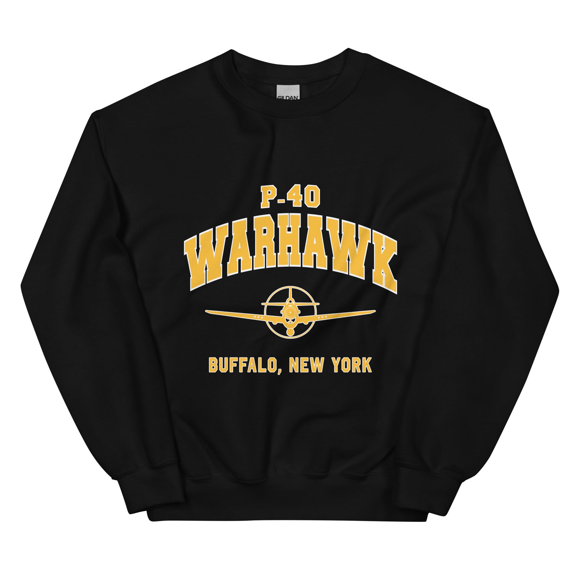P-40 Warhawk College Style Unisex Sweatshirt - I Love a Hangar