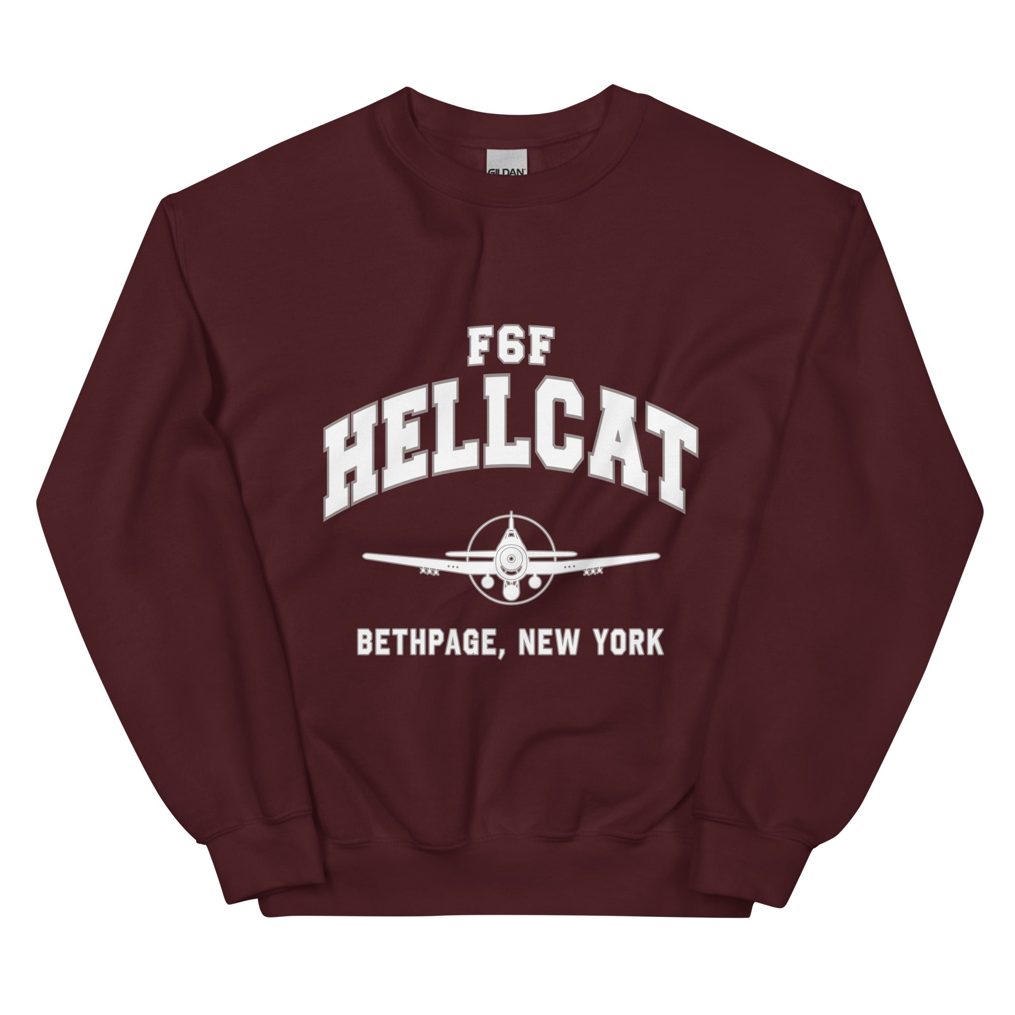 F6F Hellcat College Style Unisex Sweatshirt - I Love a Hangar