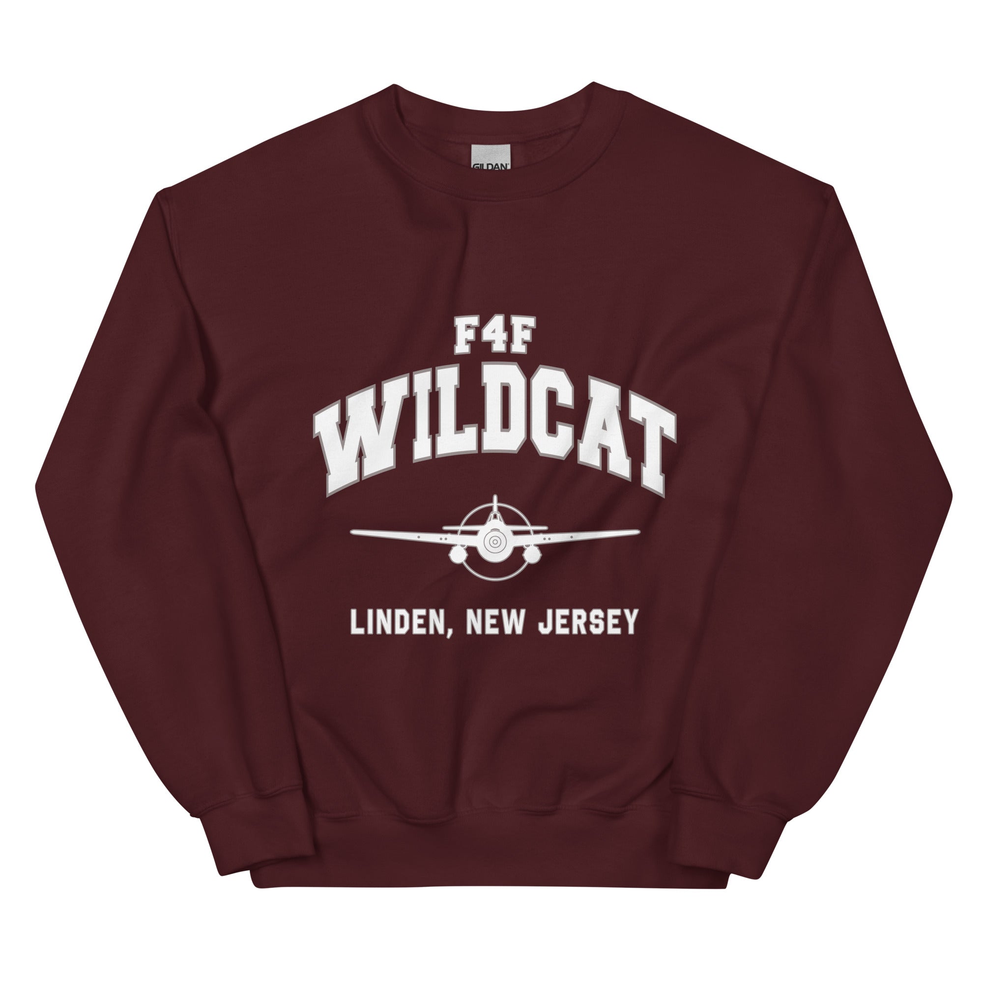 F4F Wildcat College Style Unisex Sweatshirt - I Love a Hangar