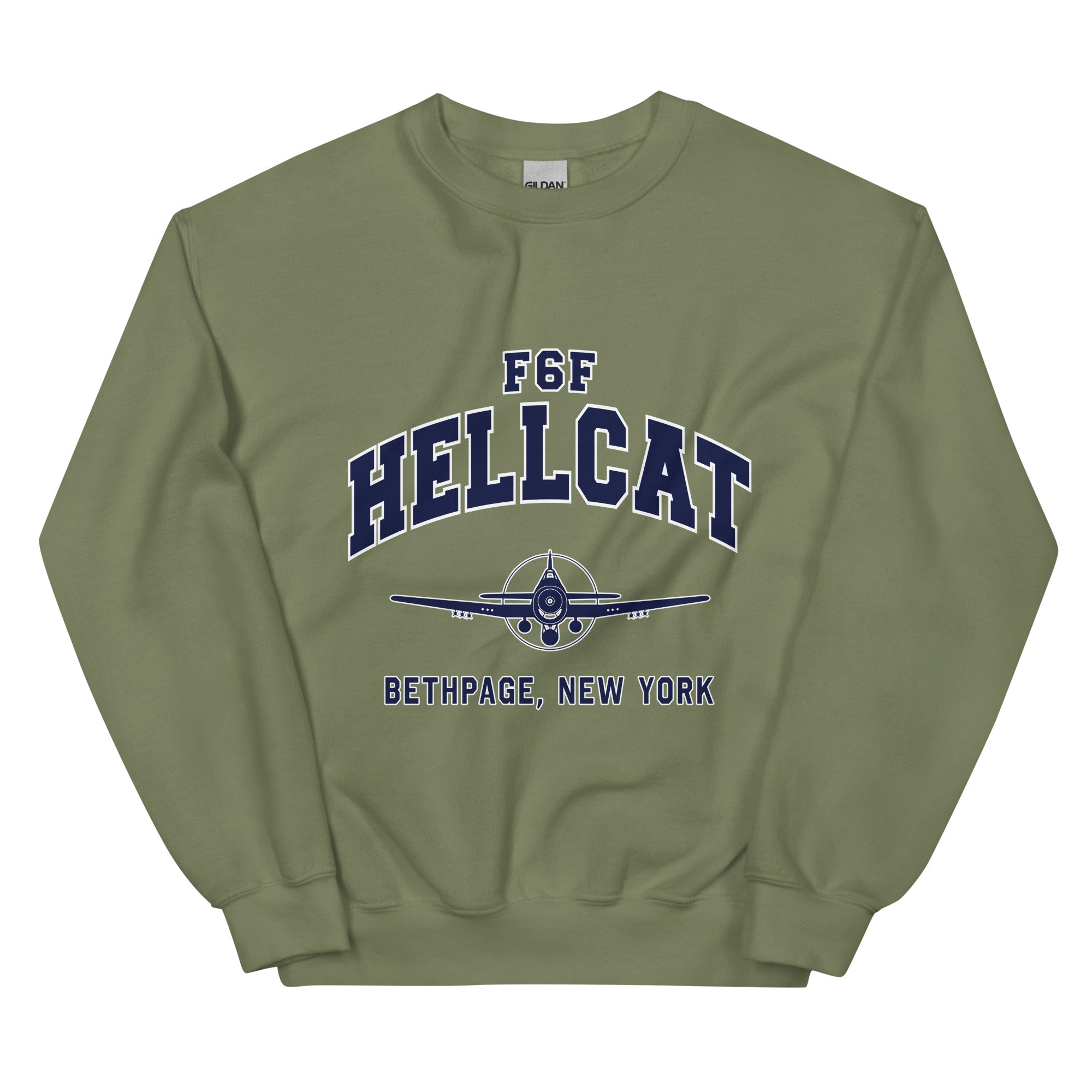 F6F Hellcat College Style Unisex Sweatshirt - I Love a Hangar