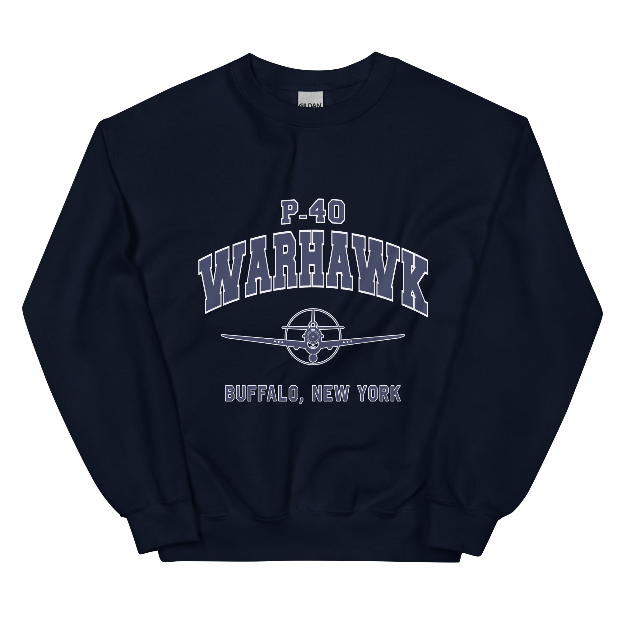 P-40 Warhawk College Style Unisex Sweatshirt - I Love a Hangar