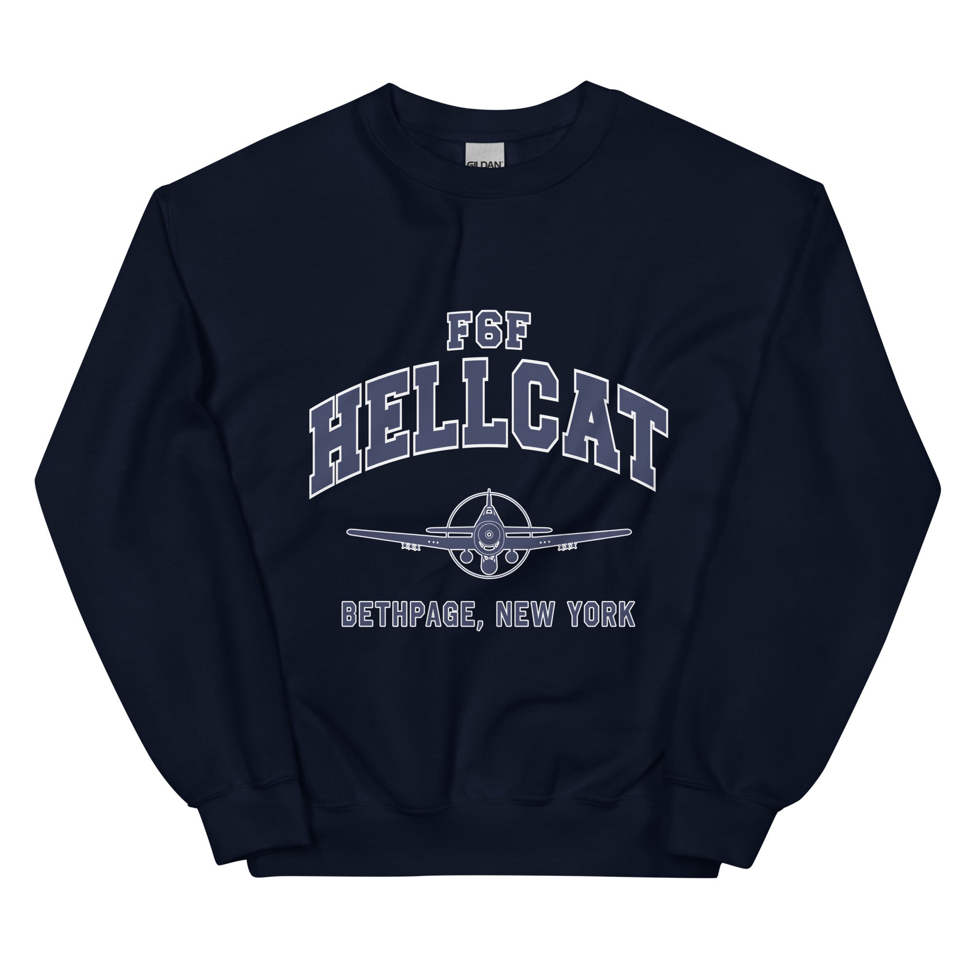 F6F Hellcat College Style Unisex Sweatshirt - I Love a Hangar
