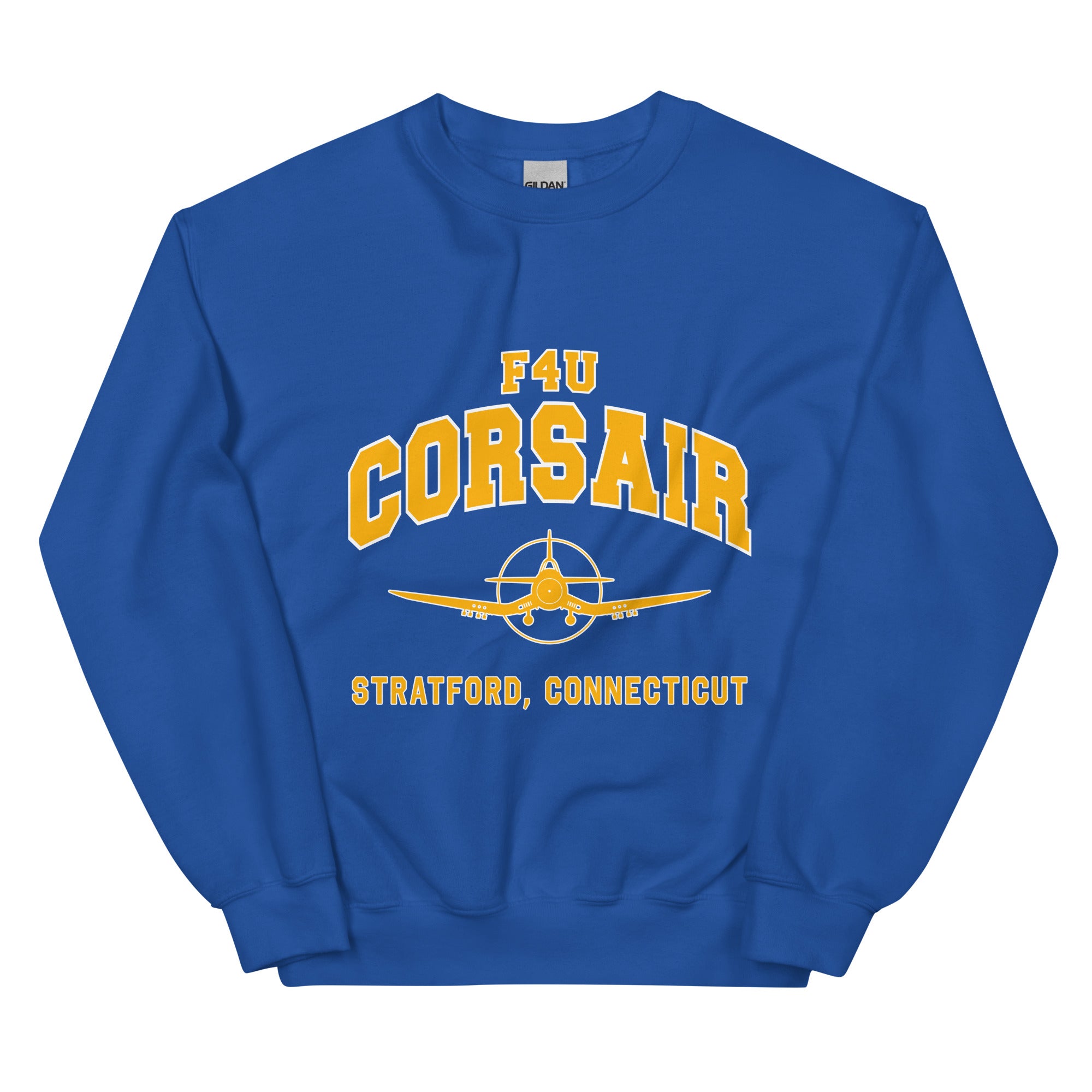 F4U Corsair College Style Unisex Sweatshirt - I Love a Hangar