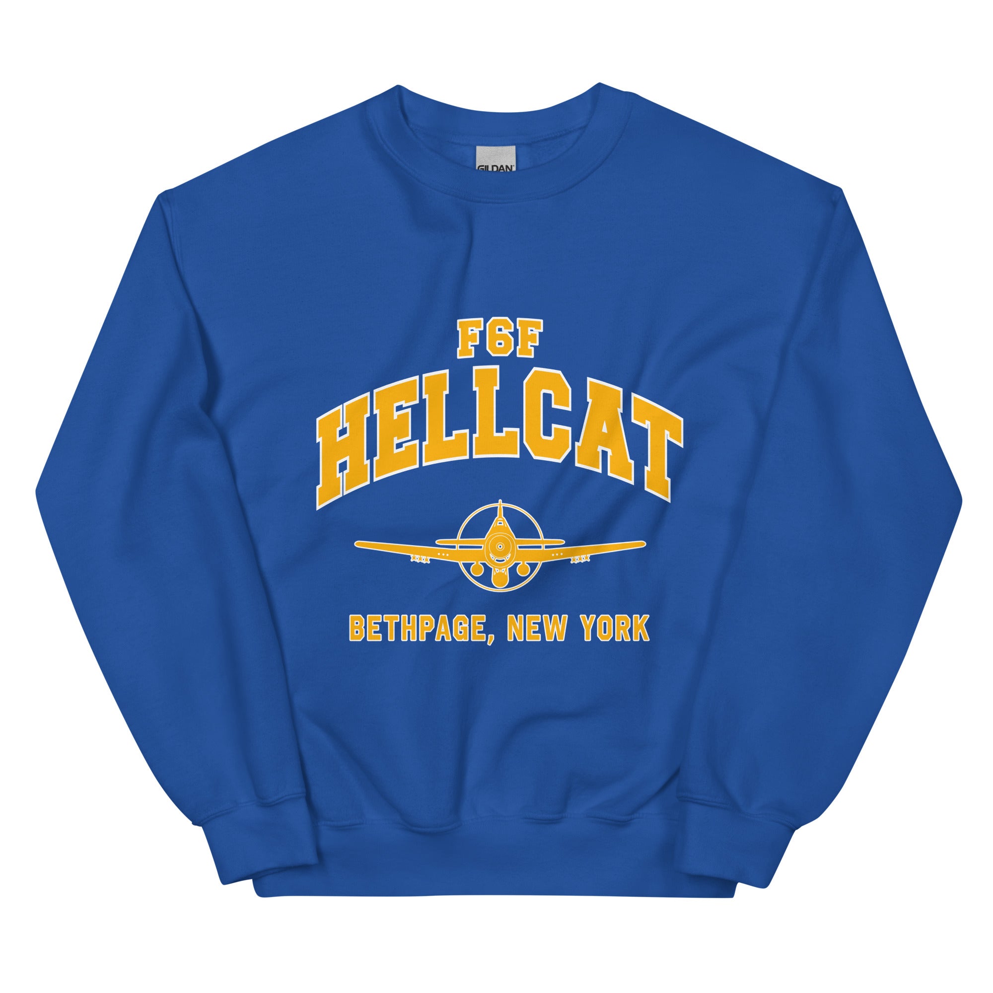 F6F Hellcat College Style Unisex Sweatshirt - I Love a Hangar