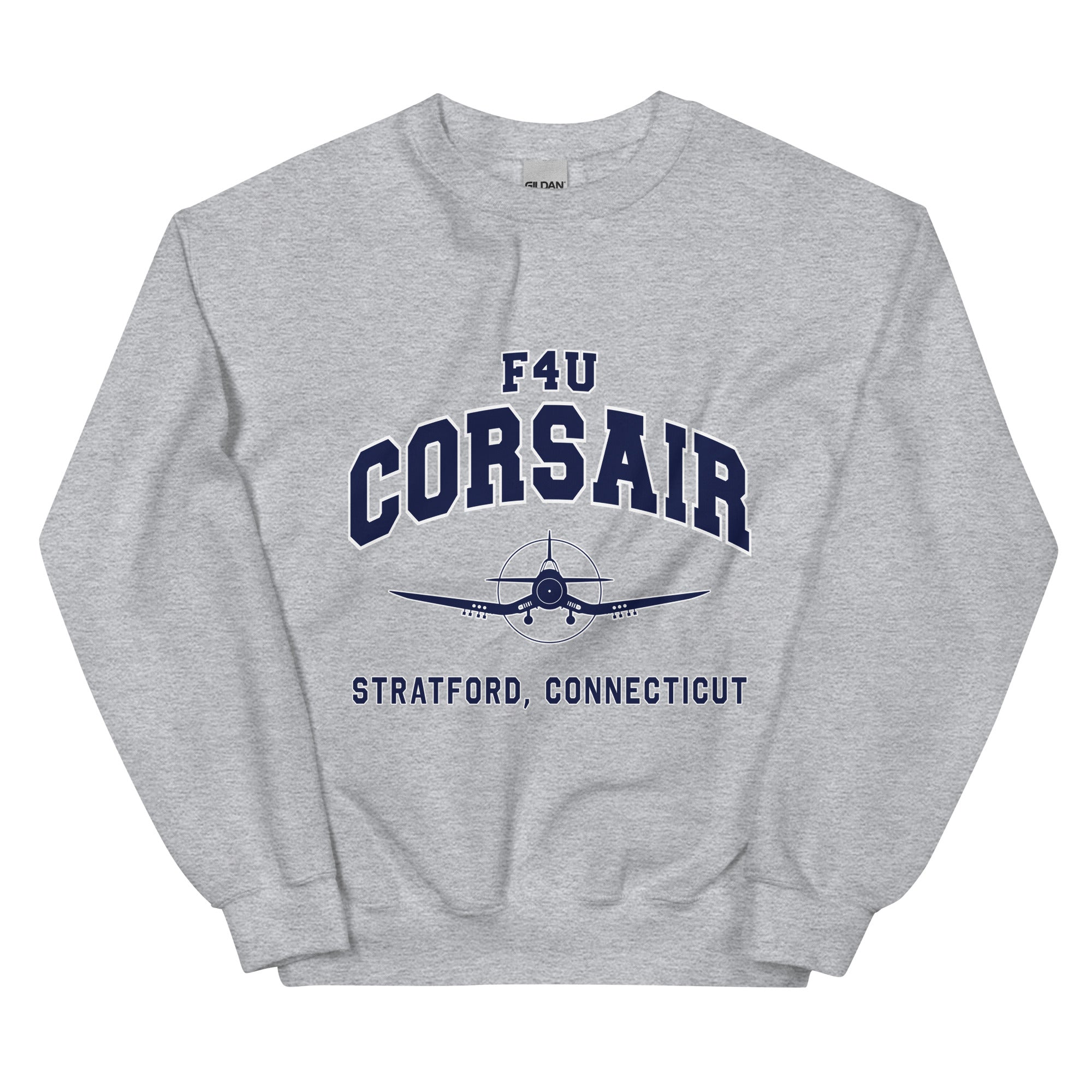 F4U Corsair College Style Unisex Sweatshirt - I Love a Hangar