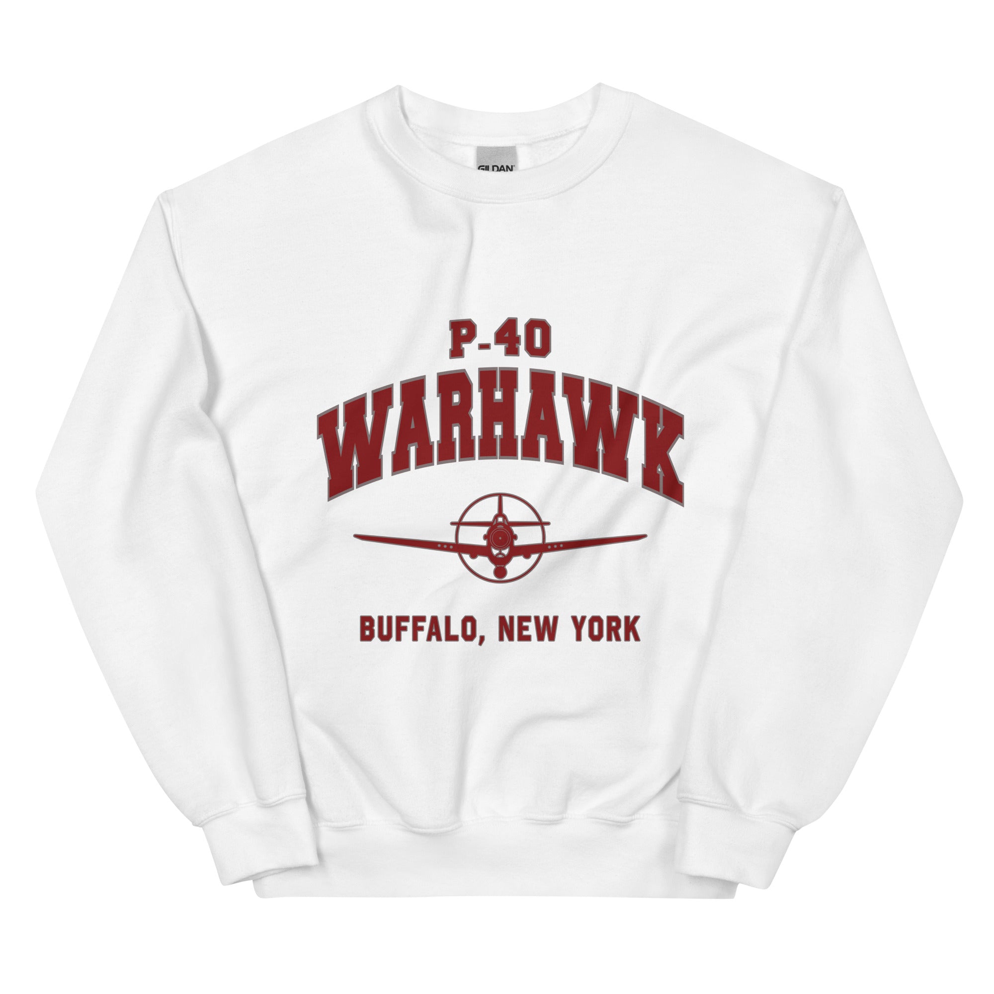 P-40 Warhawk College Style Unisex Sweatshirt - I Love a Hangar