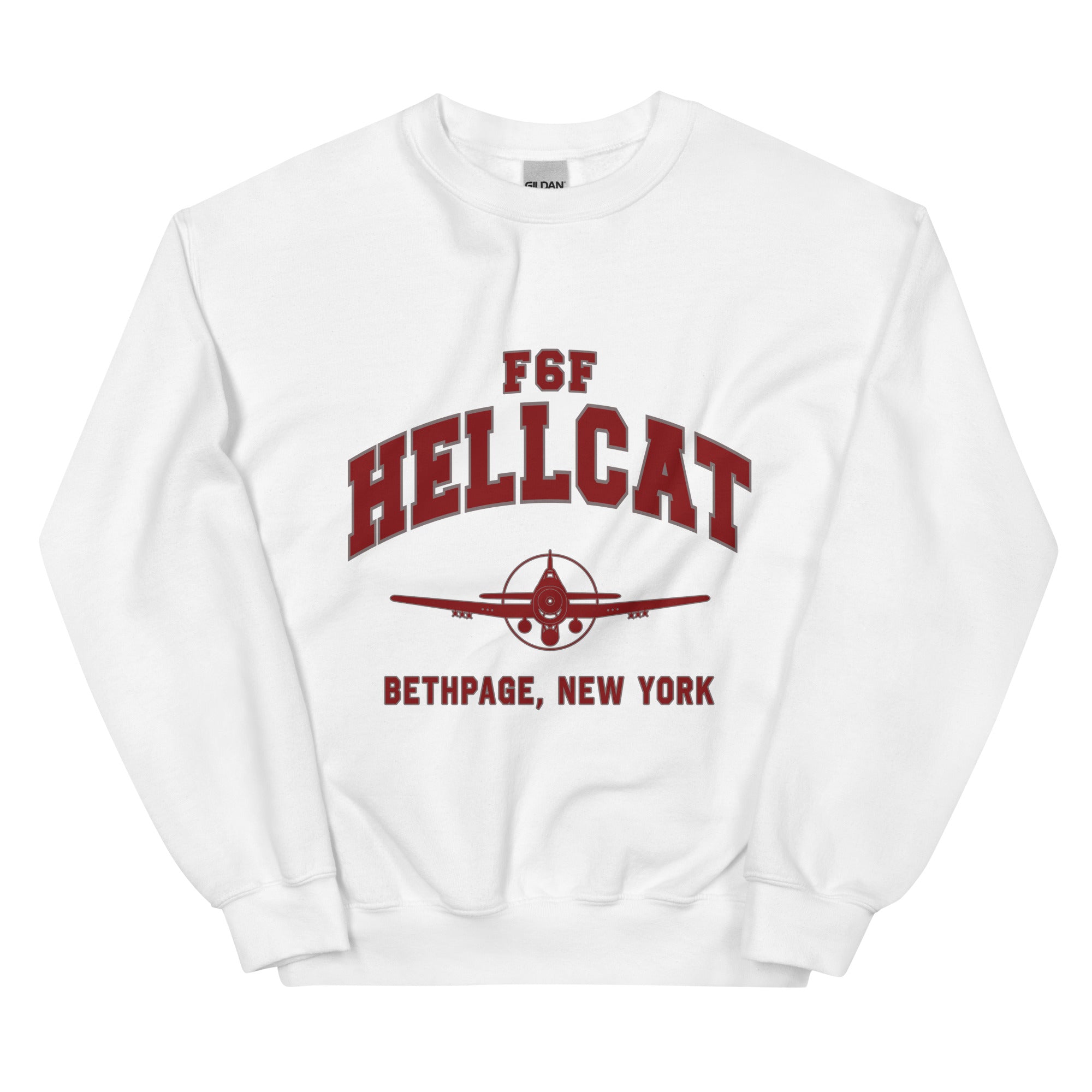 F6F Hellcat College Style Unisex Sweatshirt - I Love a Hangar