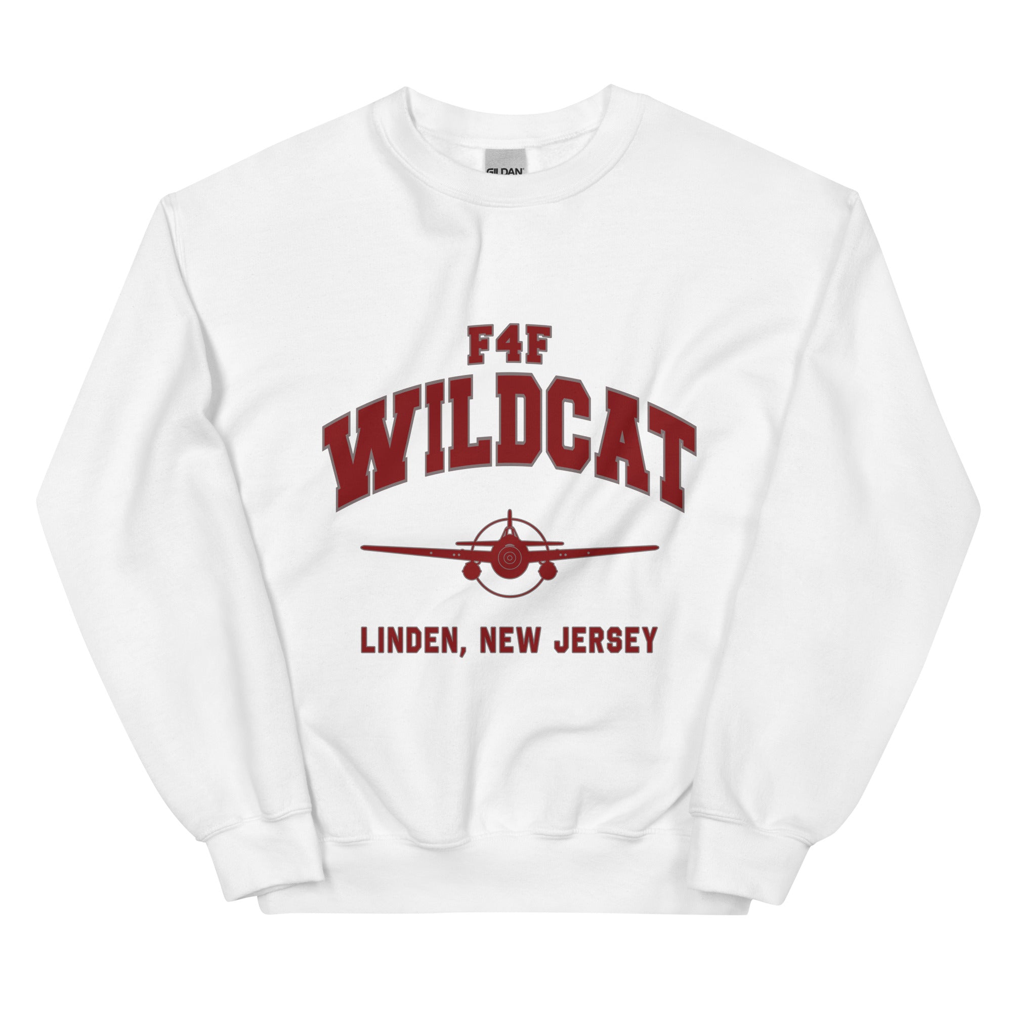 F4F Wildcat College Style Unisex Sweatshirt - I Love a Hangar
