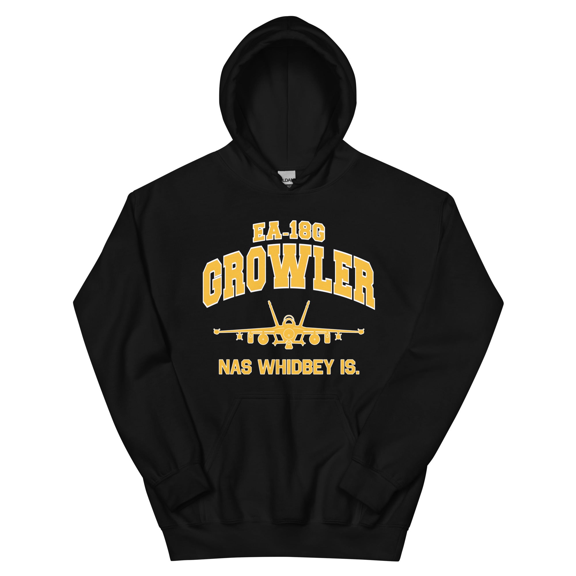 EA-18G "Growler" College Style Unisex Hoodie - I Love a Hangar