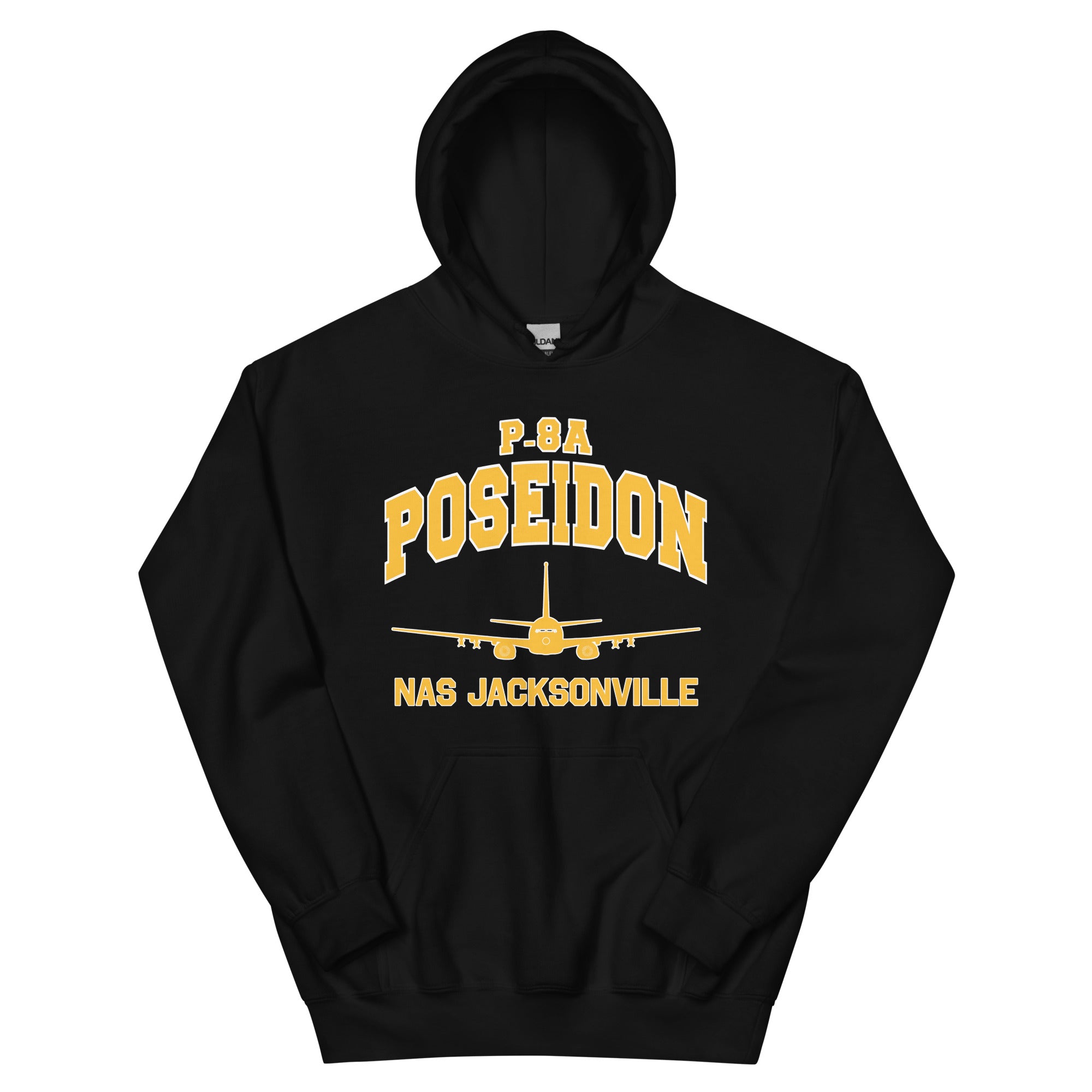 P-8A Poseidon "NAS Jacksonville" College Style Unisex Hoodie - I Love a Hangar
