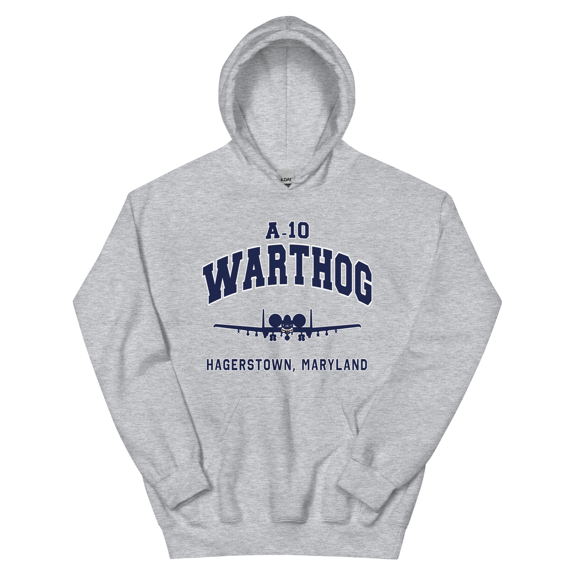 A-10 Warthog College Style Unisex Hoodie - I Love a Hangar