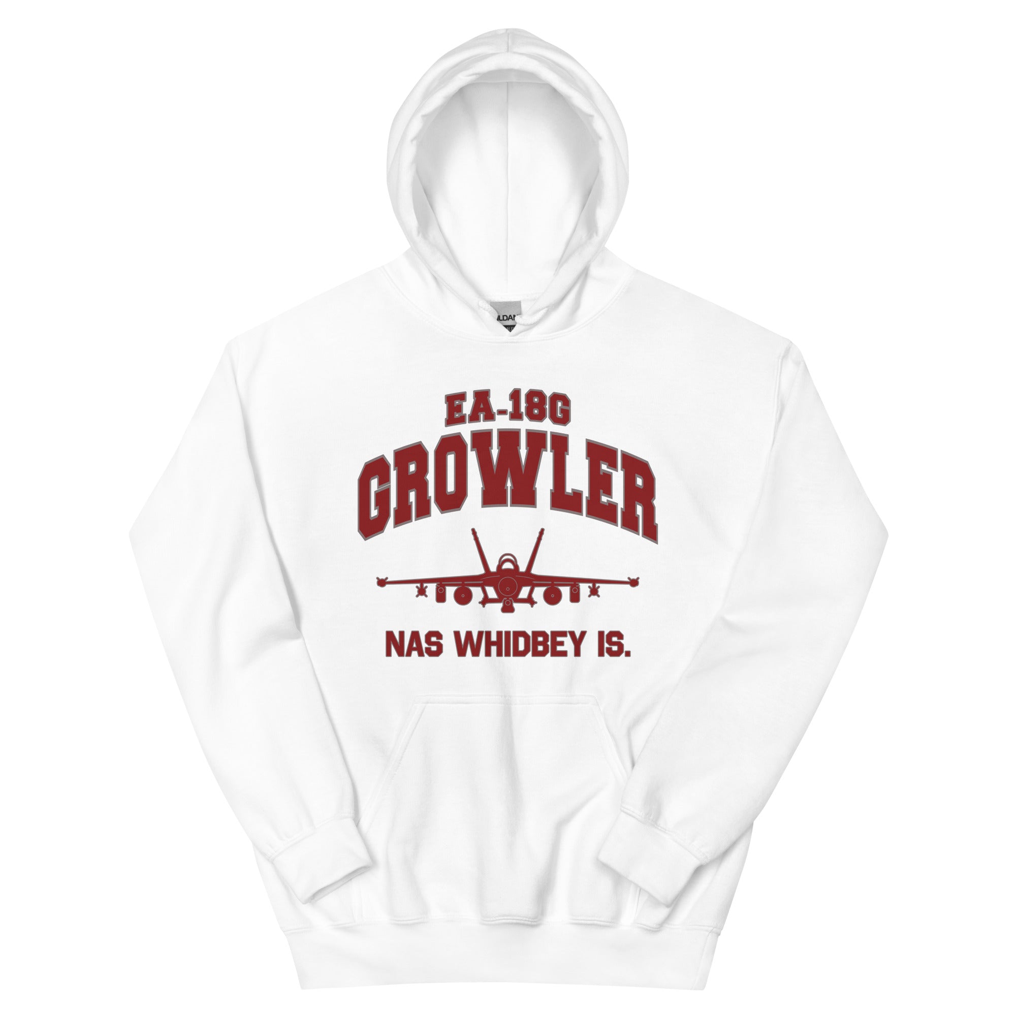 EA-18G "Growler" College Style Unisex Hoodie - I Love a Hangar