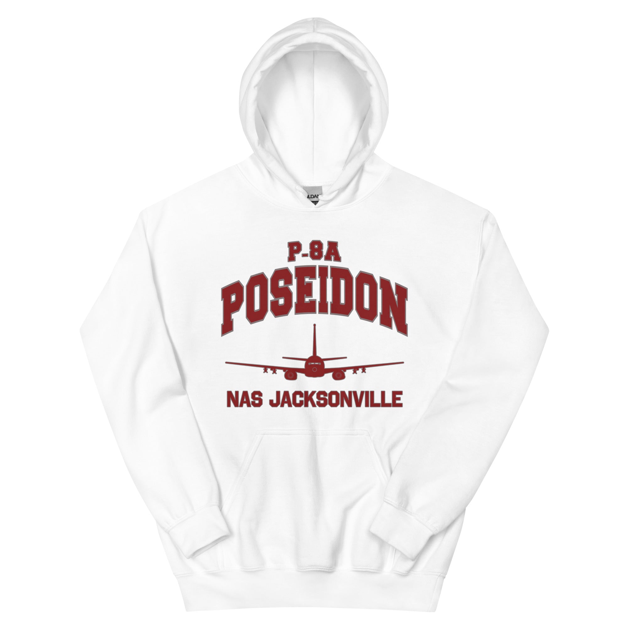 P-8A Poseidon "NAS Jacksonville" College Style Unisex Hoodie - I Love a Hangar