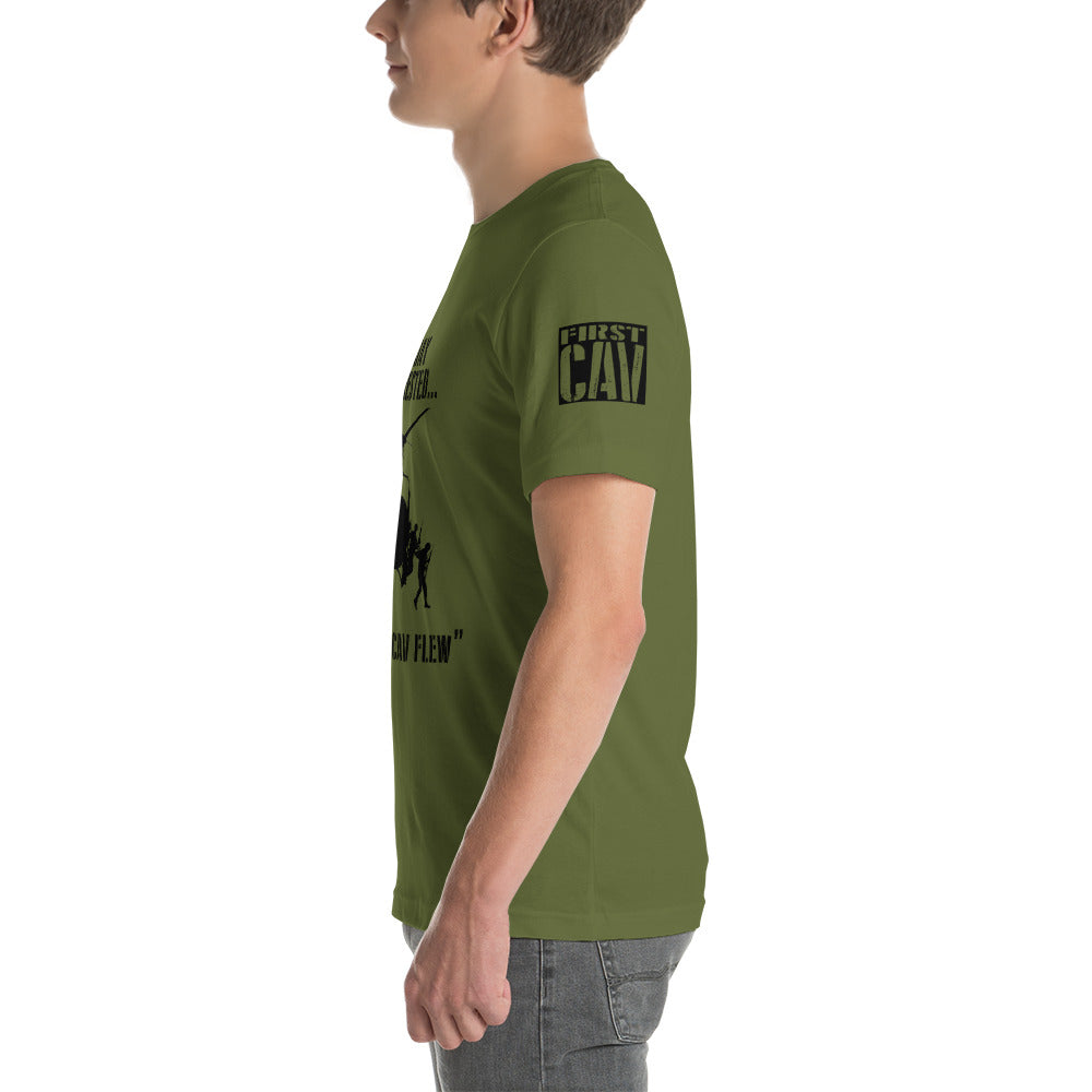 "On the 7th day...." (1st Cav.) Short-Sleeve Unisex Premium T-shirt - I Love a Hangar