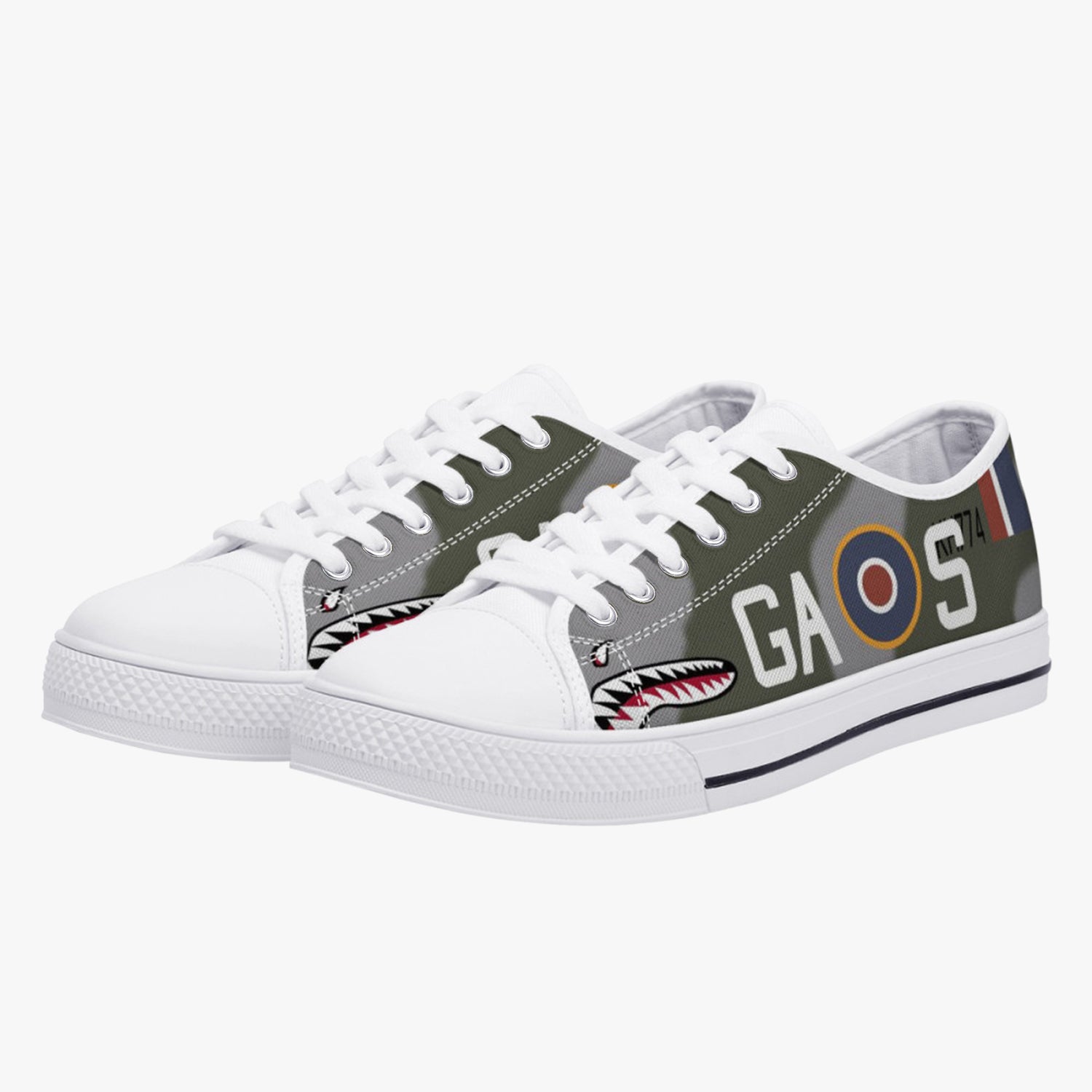 P-51 "GA-S" (KH774) Low Top Canvas Shoes - I Love a Hangar