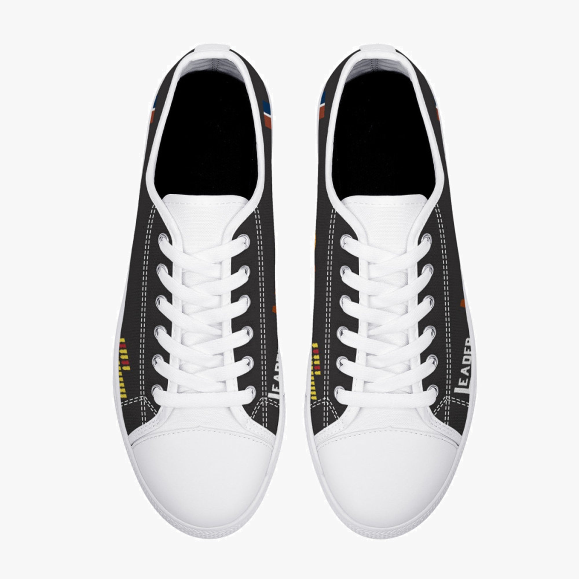 Lancaster "L for Leader" Low Top Canvas Shoes (Black) - I Love a Hangar