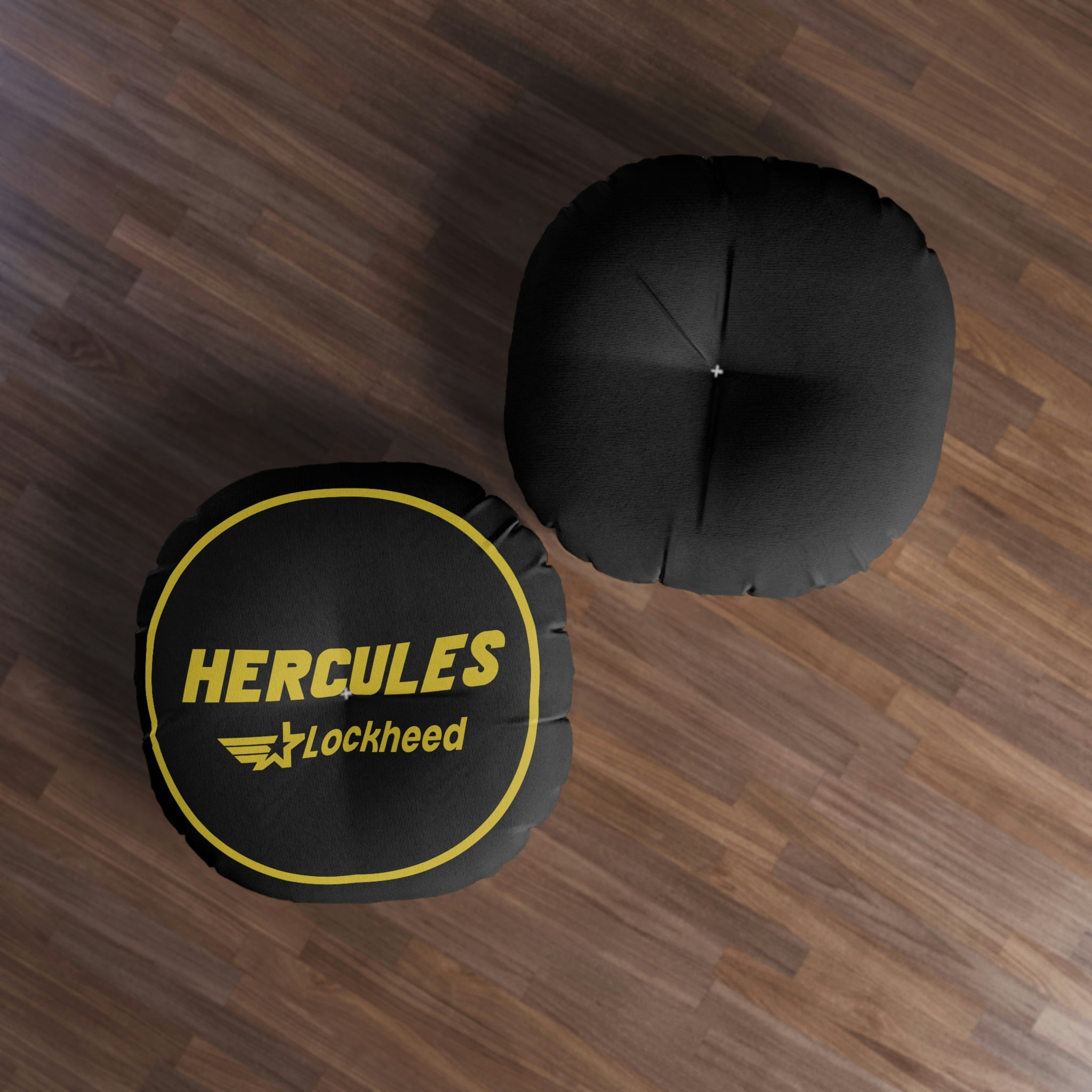 Hercules Tufted Floor Pillow, Round - I Love a Hangar