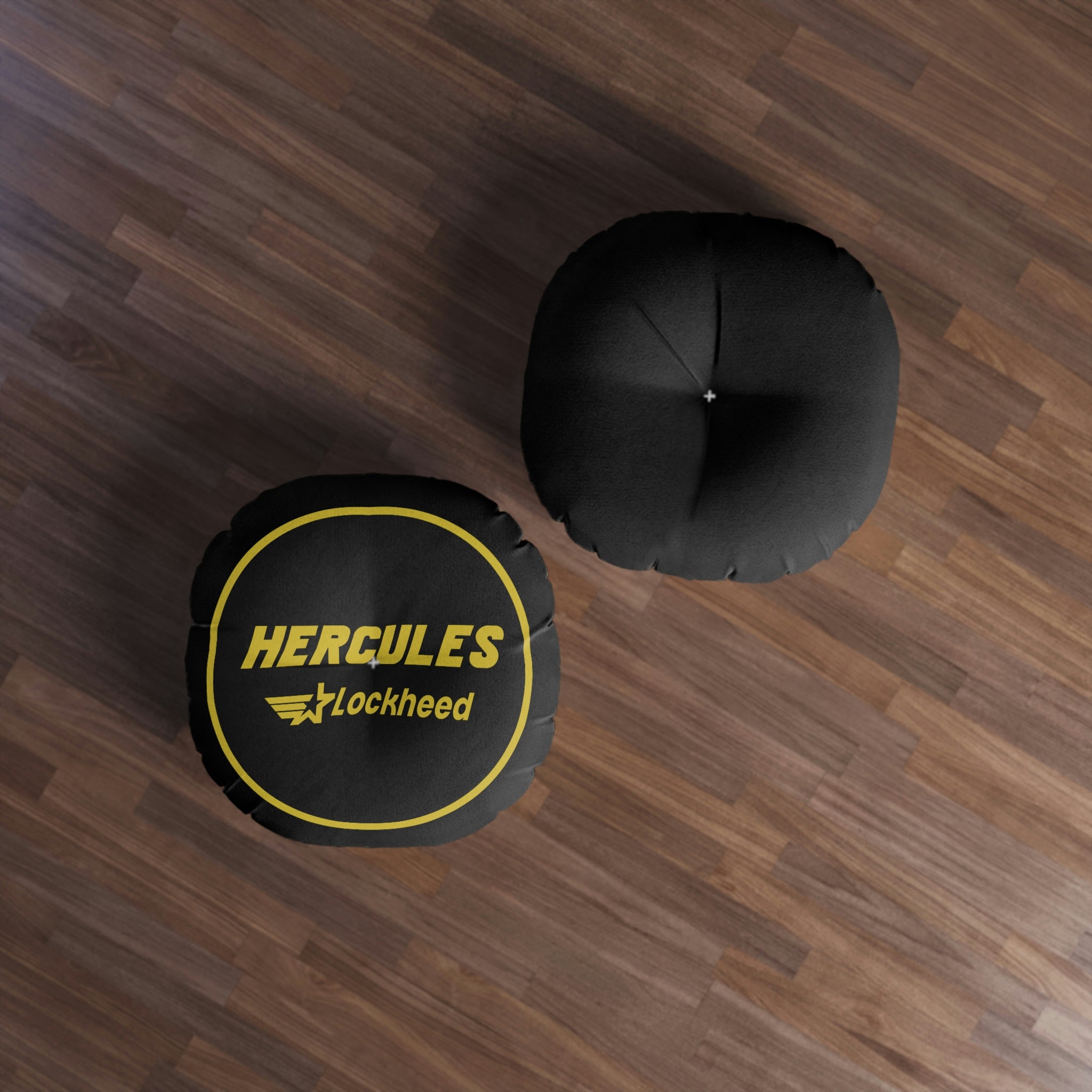 Hercules Tufted Floor Pillow, Round - I Love a Hangar