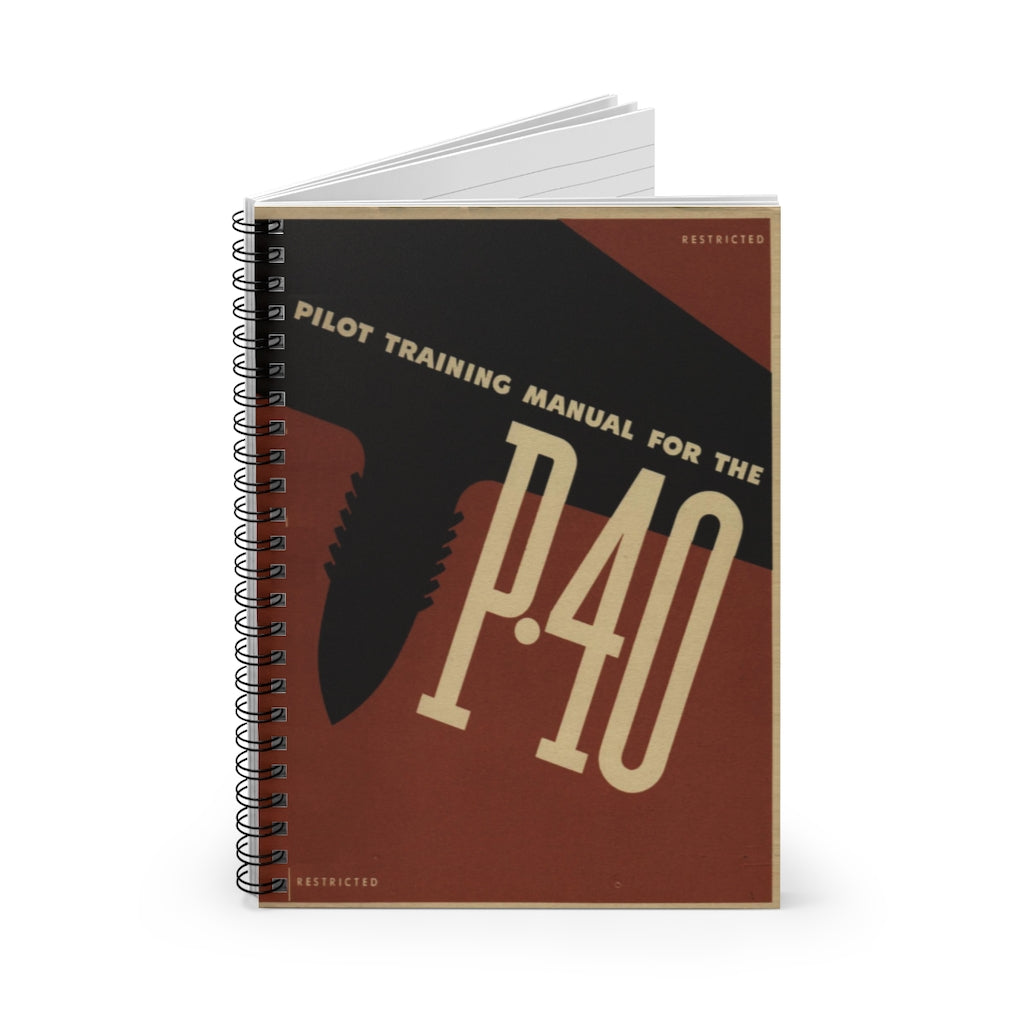 P-40 "Warhawk" Inspired Spiral Notebook - I Love a Hangar