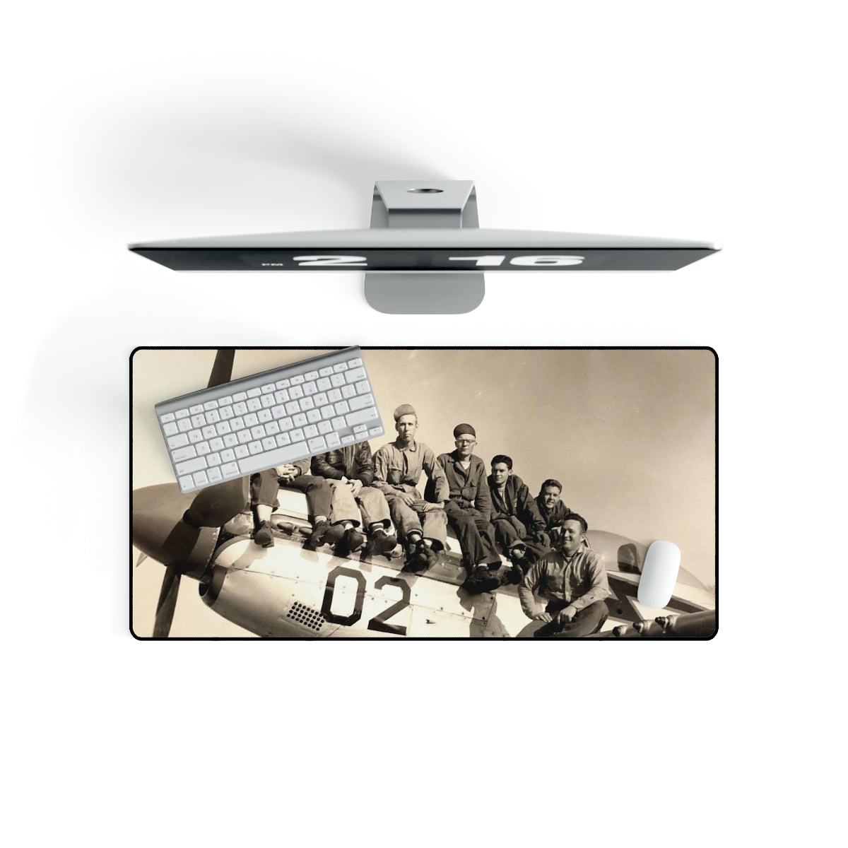 P-51 Mustang Crew Desk Mat - I Love a Hangar